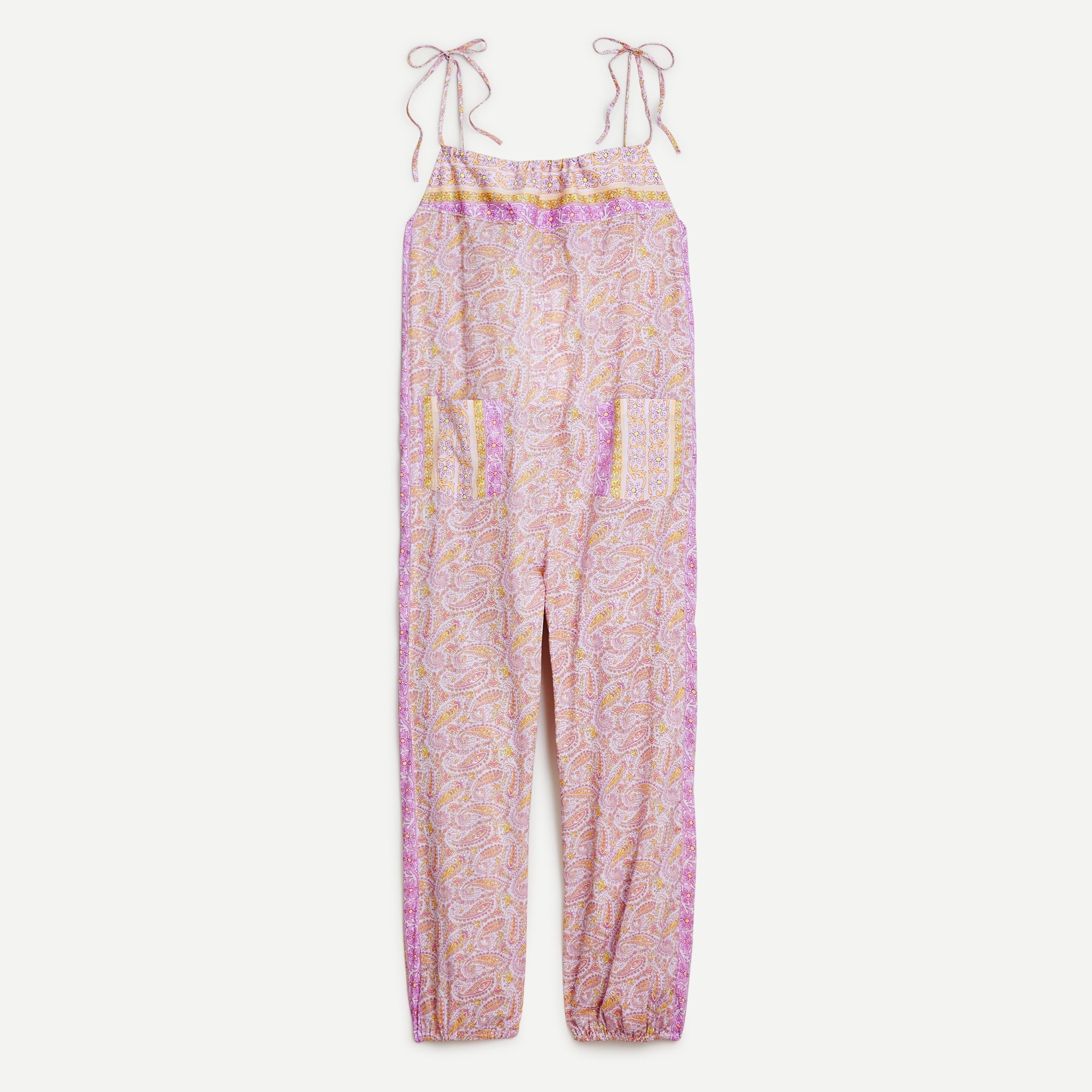 Cotton Voile Jumpsuit In Beach Paisley For Women | J.Crew