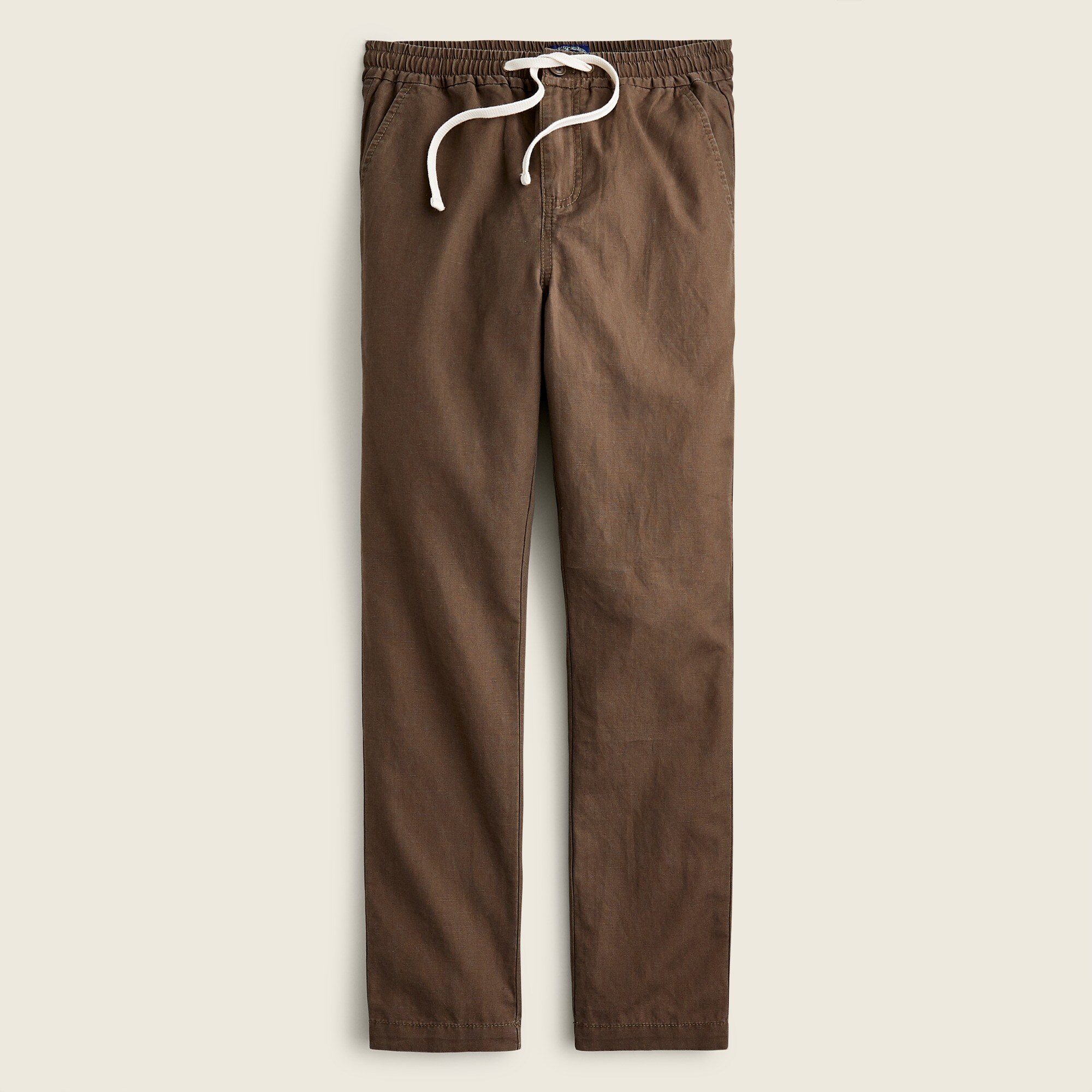 Slim dock pant in cotton-linen