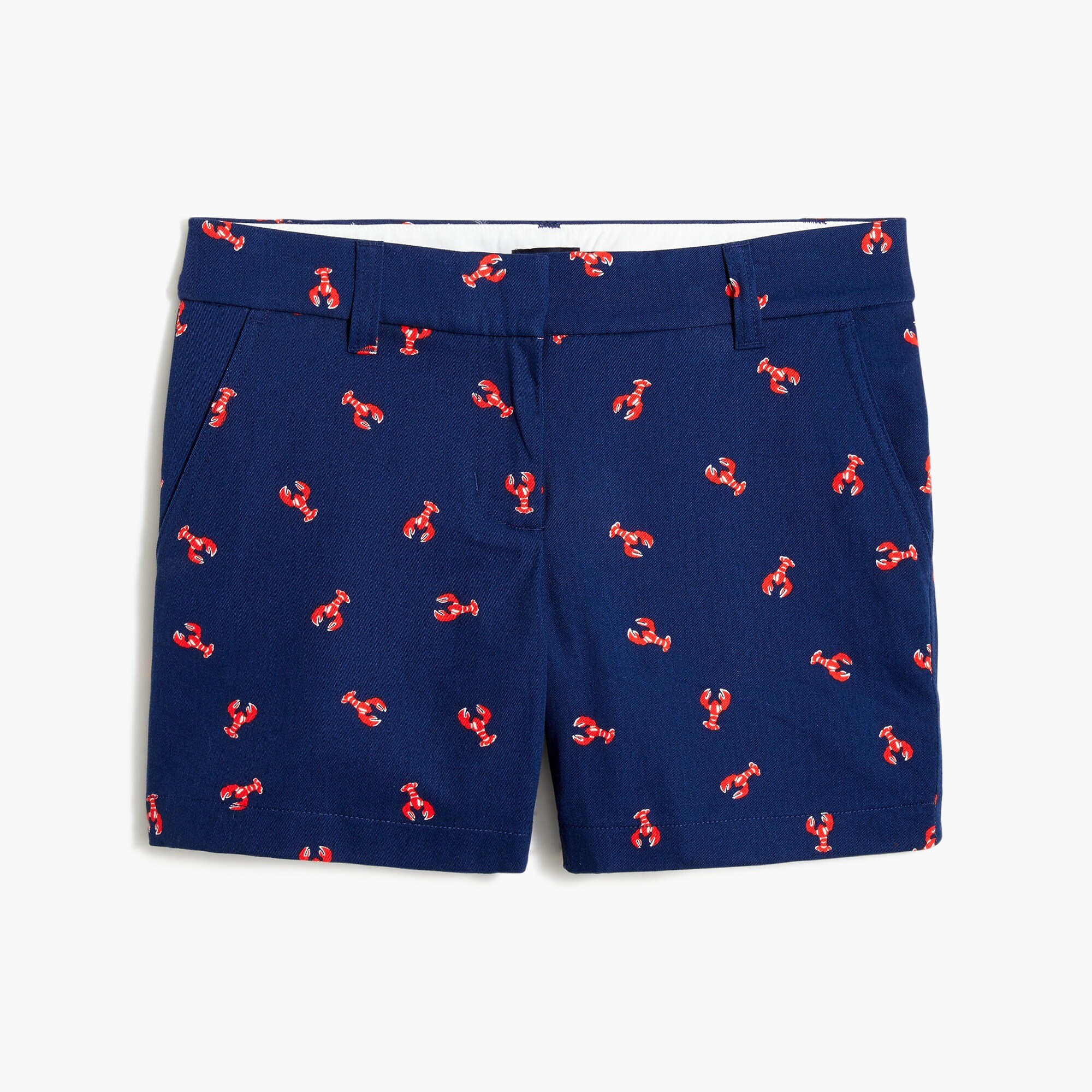 5" classic chino short in lobster for women