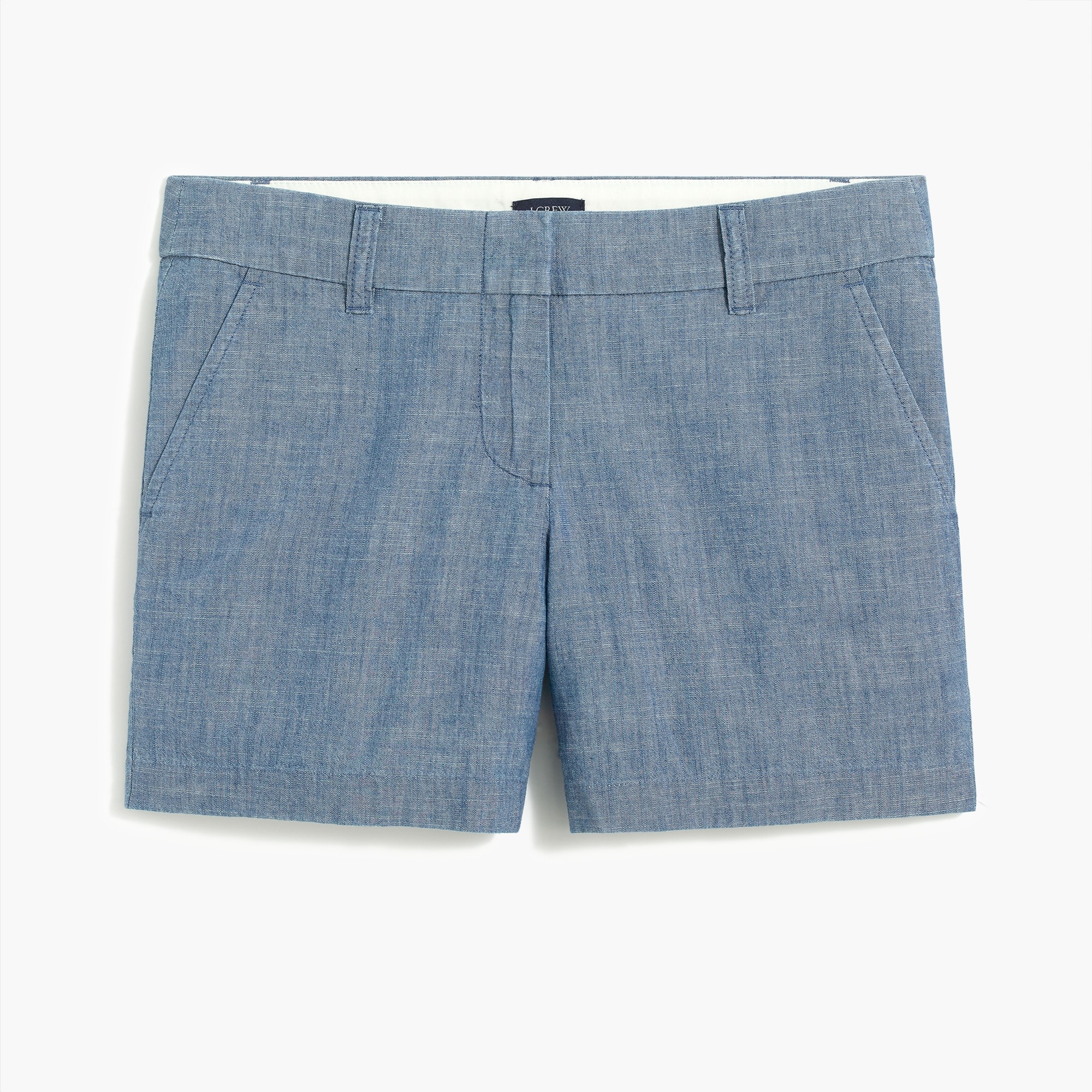 womens 5&quot; classic chambray short
