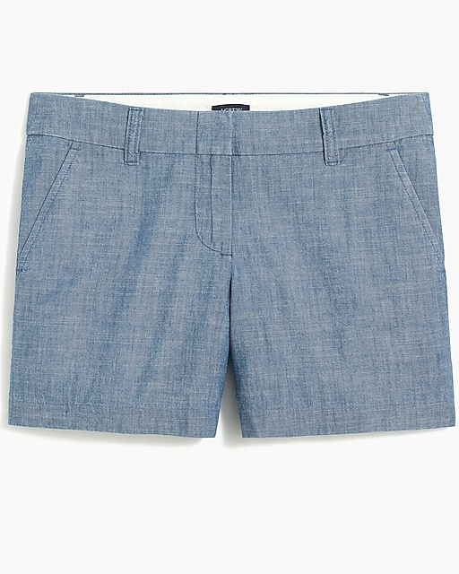 womens 5&quot; classic chambray short