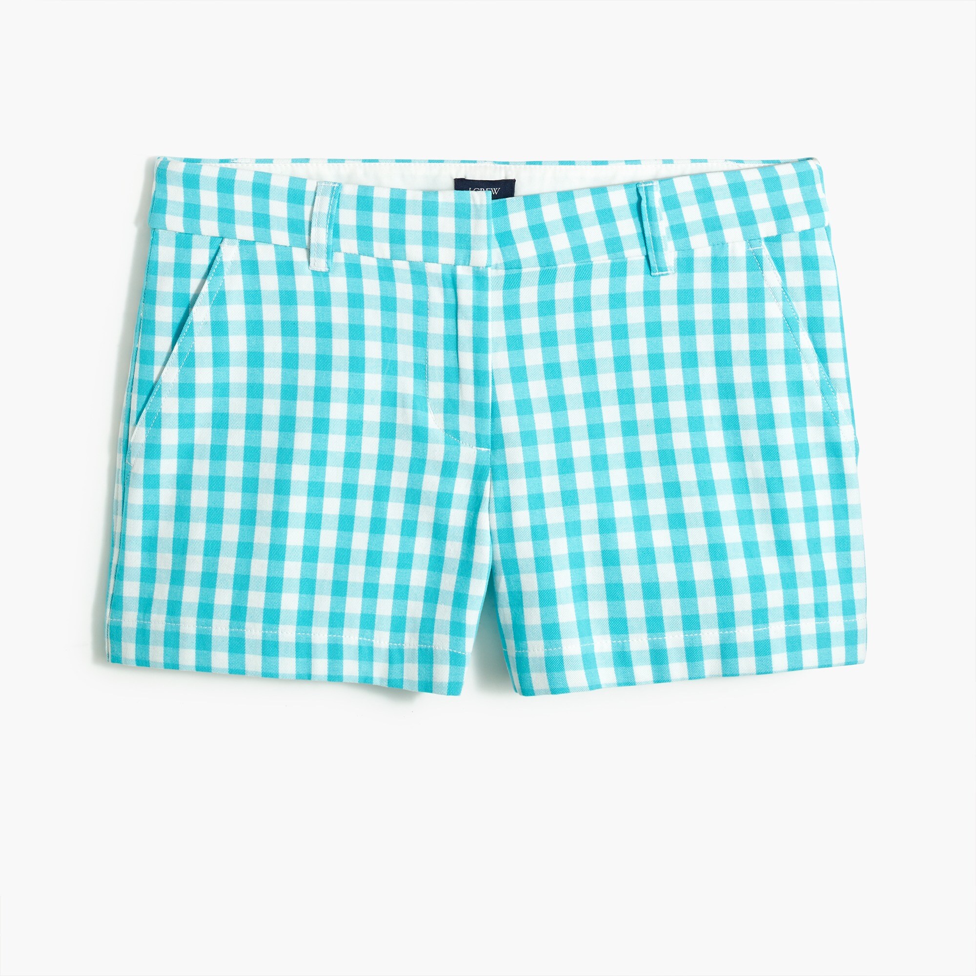3.5" classic chino short in gingham