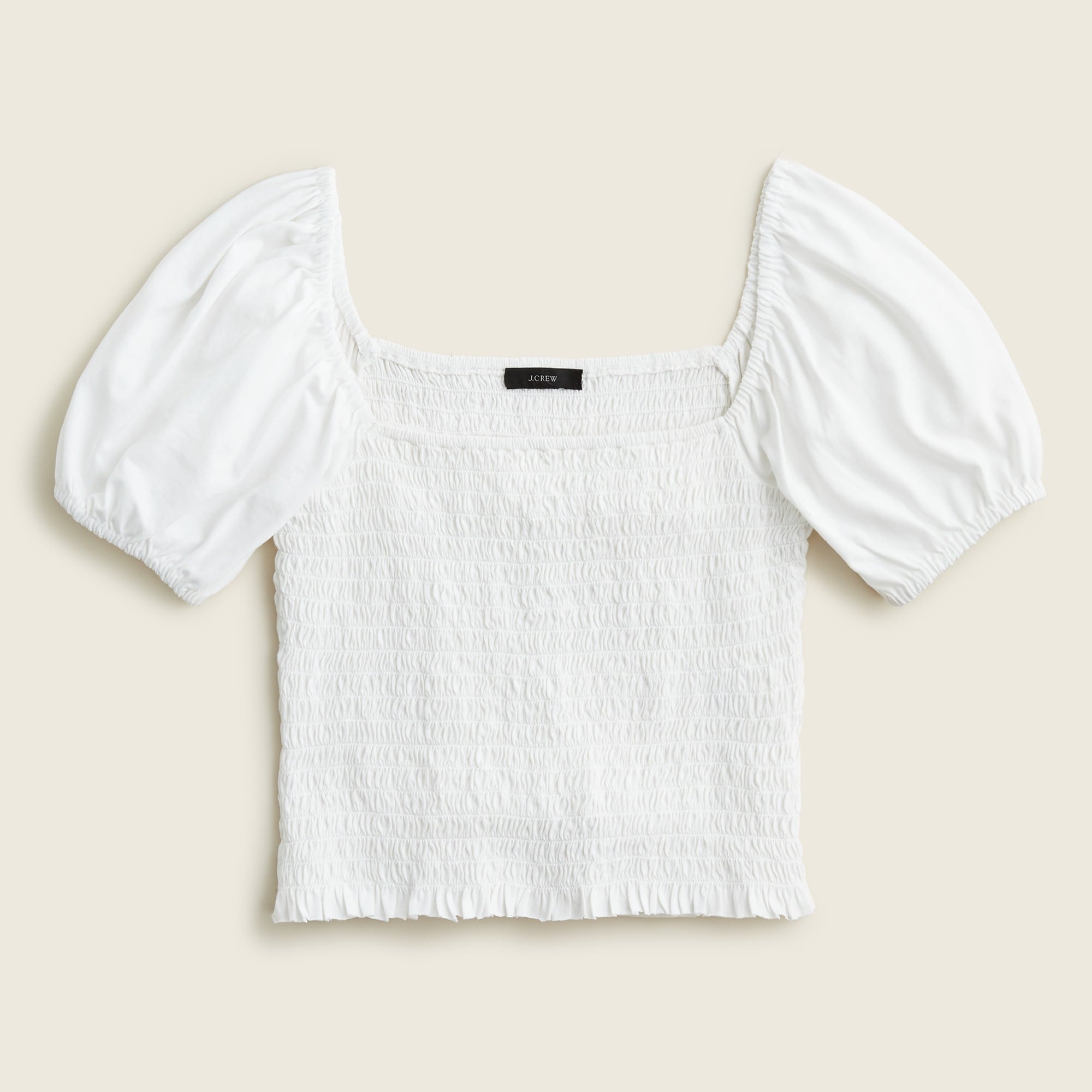 J. Crew '90s Cropped Organic Slub Cotton Scoopneck T-Shirt