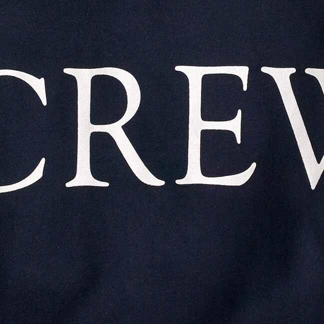 Limited-edition original cotton terry Crew™ logo sweatshirt WHITE j.crew: limited-edition original cotton terry crew™ logo sweatshirt for women