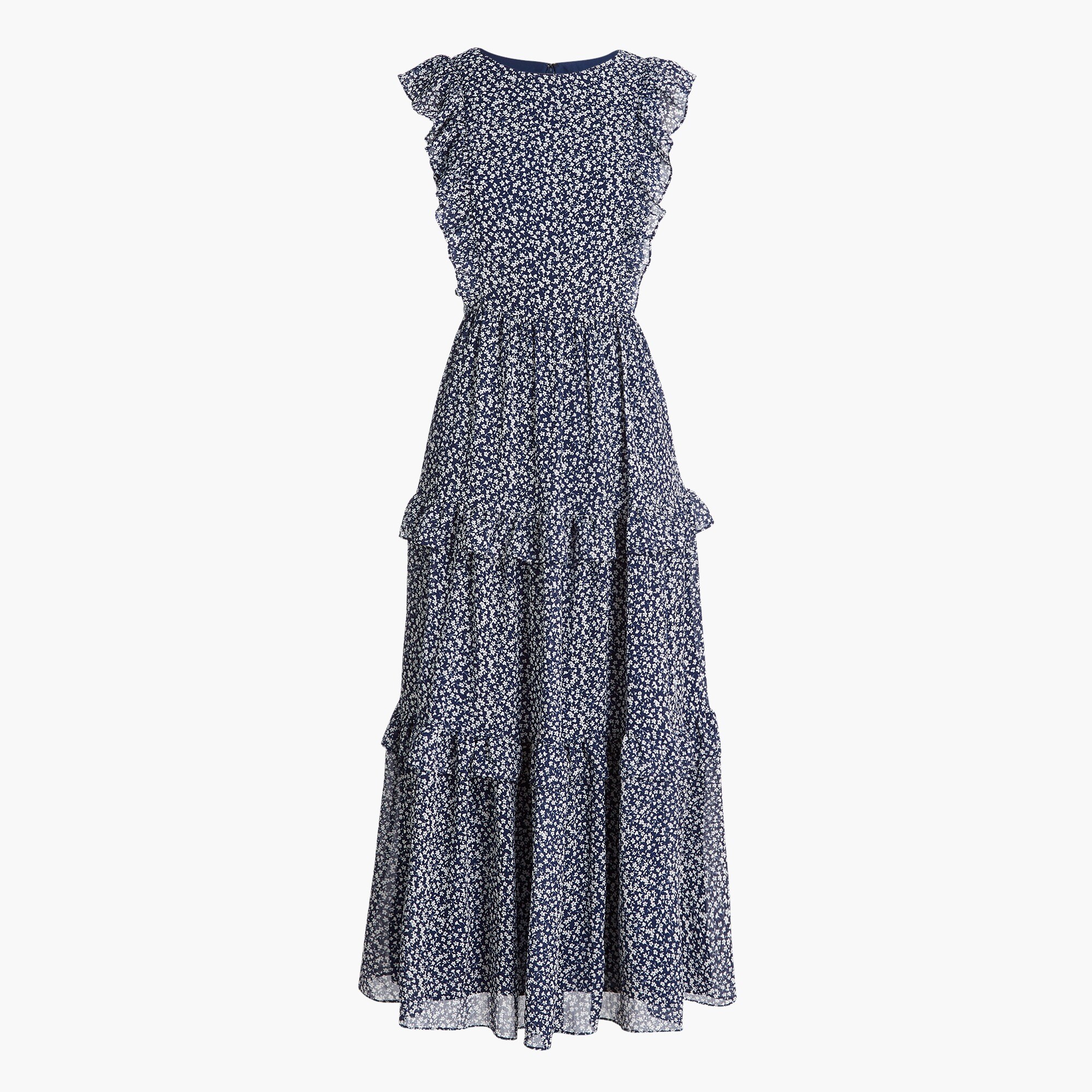 Tiered ruffle maxi dress