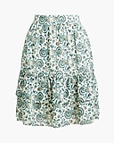 Tiered ruffle mini skirt