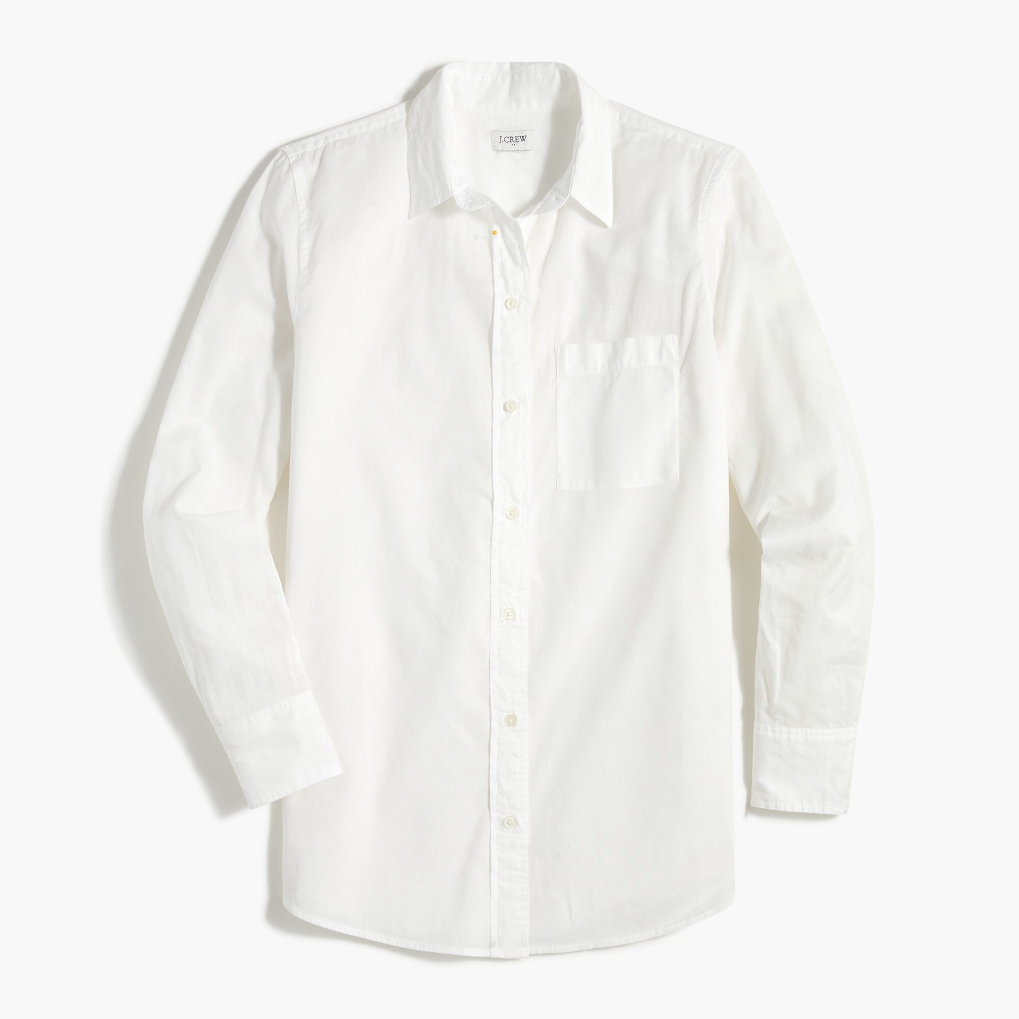 High-low relaxed button-up top