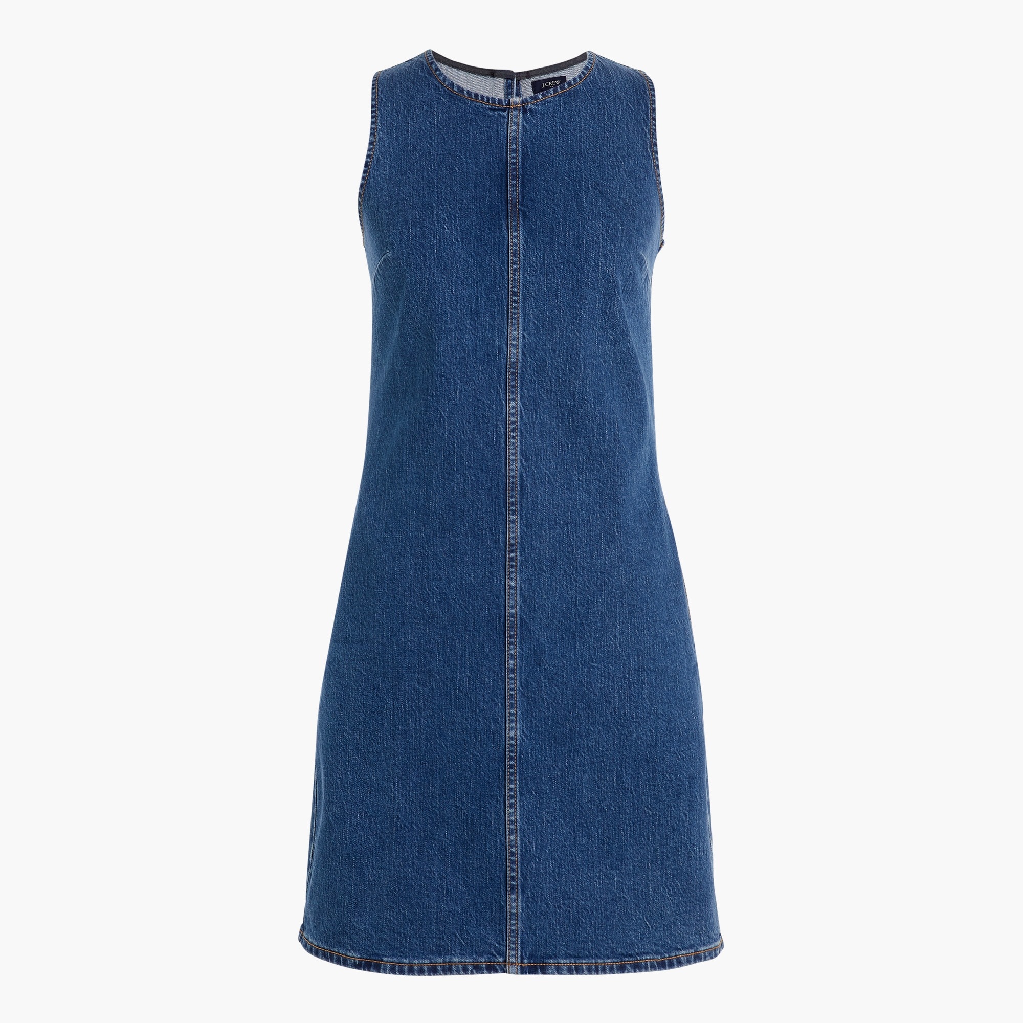 denim shift dress