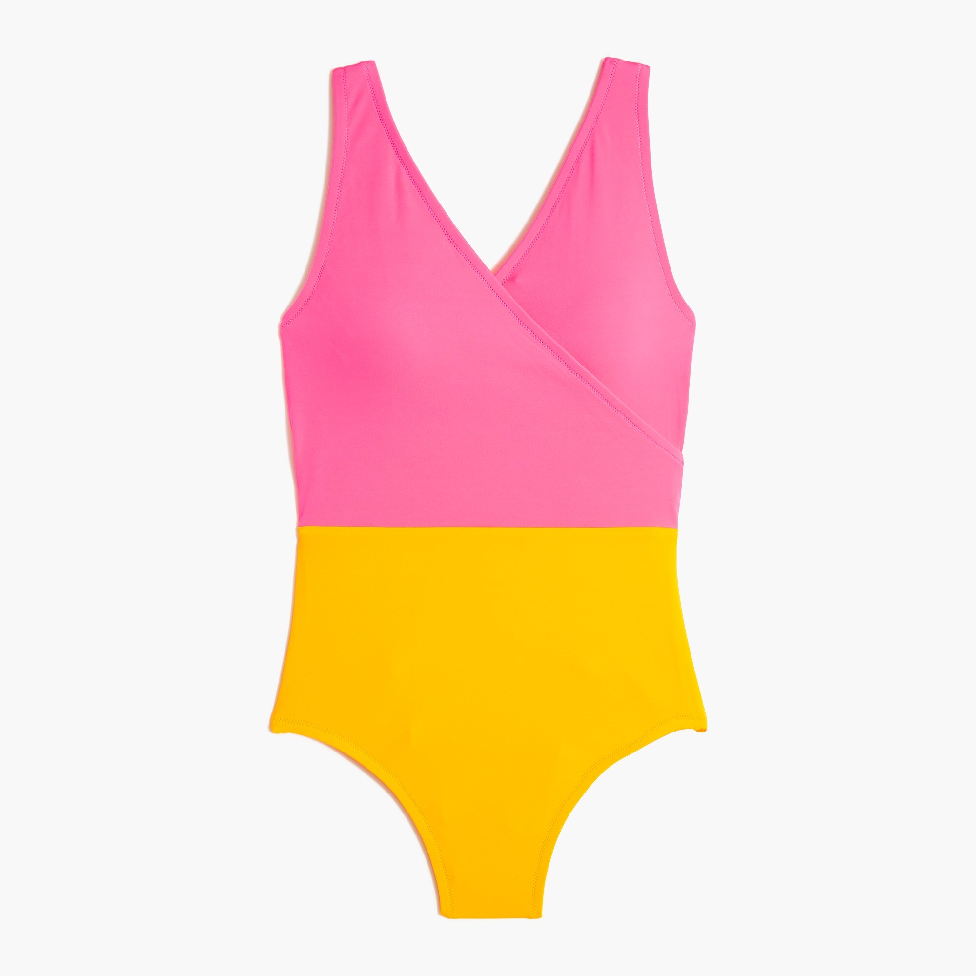 Colorblock one-piece swimsuit