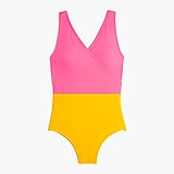 Colorblock one-piece swimsuit