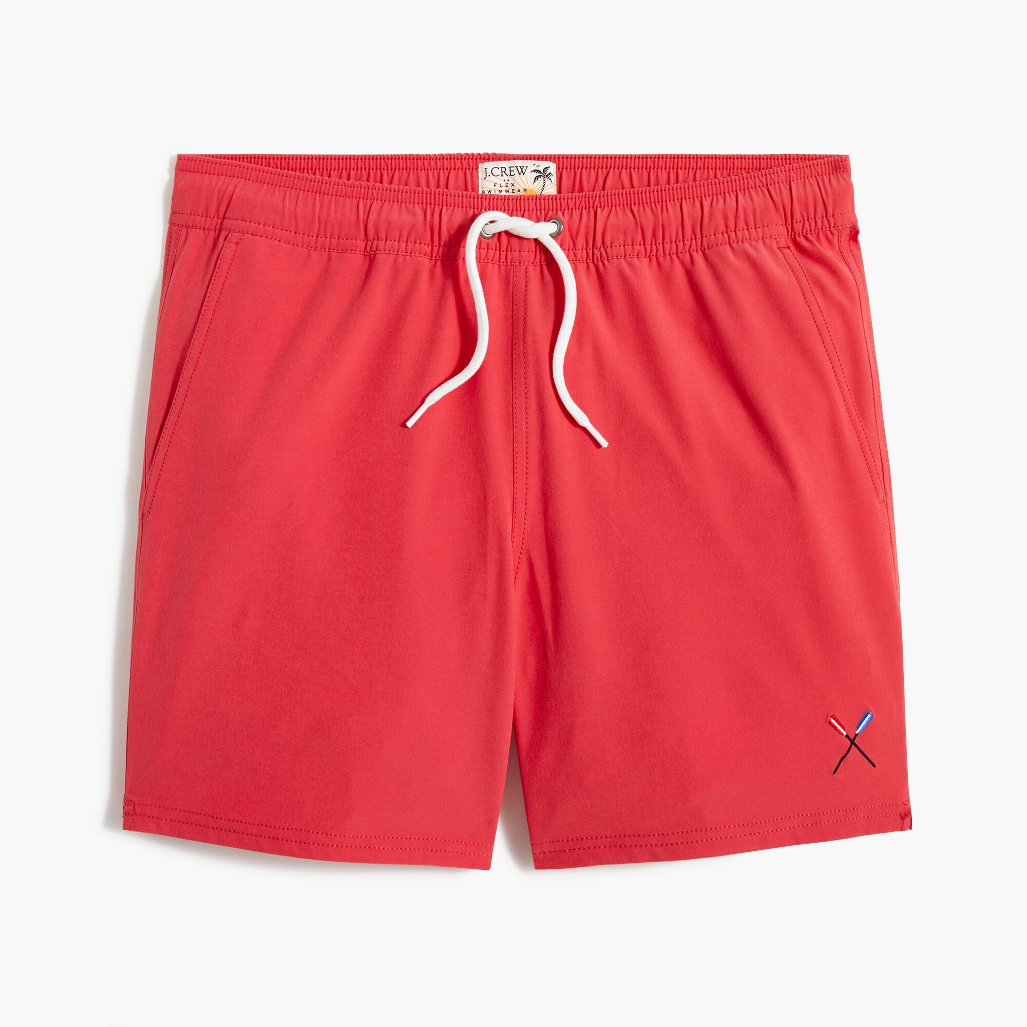 6" flex logo swim trunk