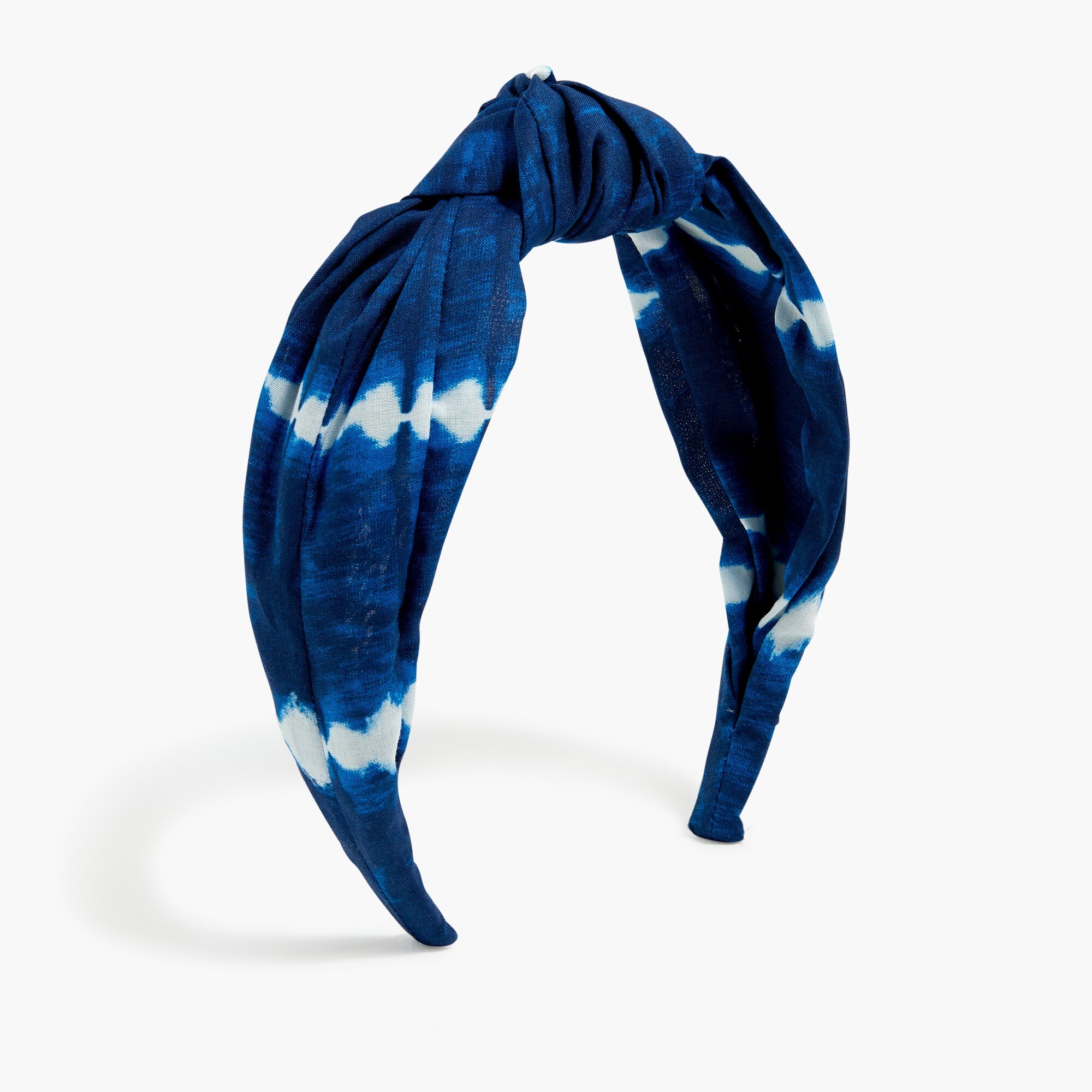 Striped tie-dyed knot headband