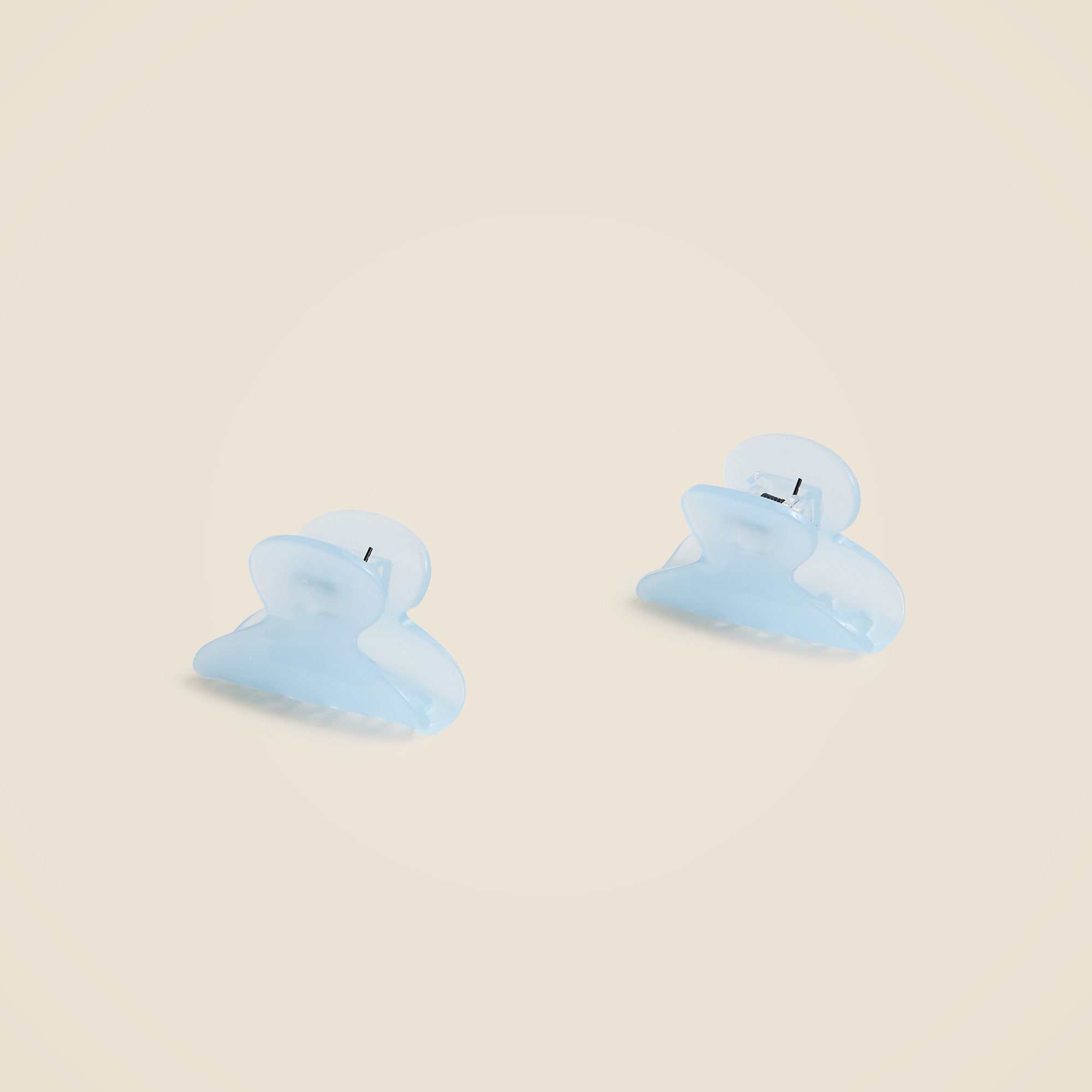  Mini hair clips two-pack in mixed Italian tortoise