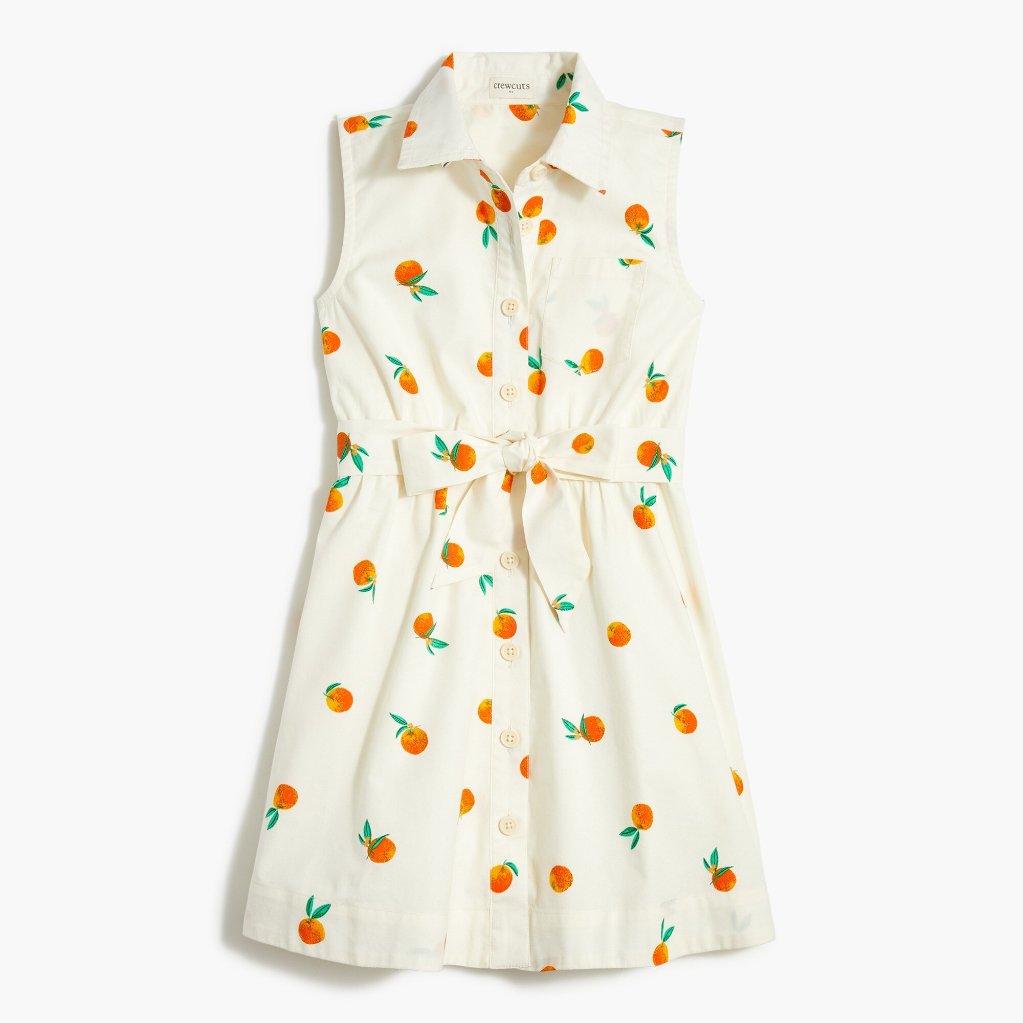 girls' oranges shirt-dress for girls