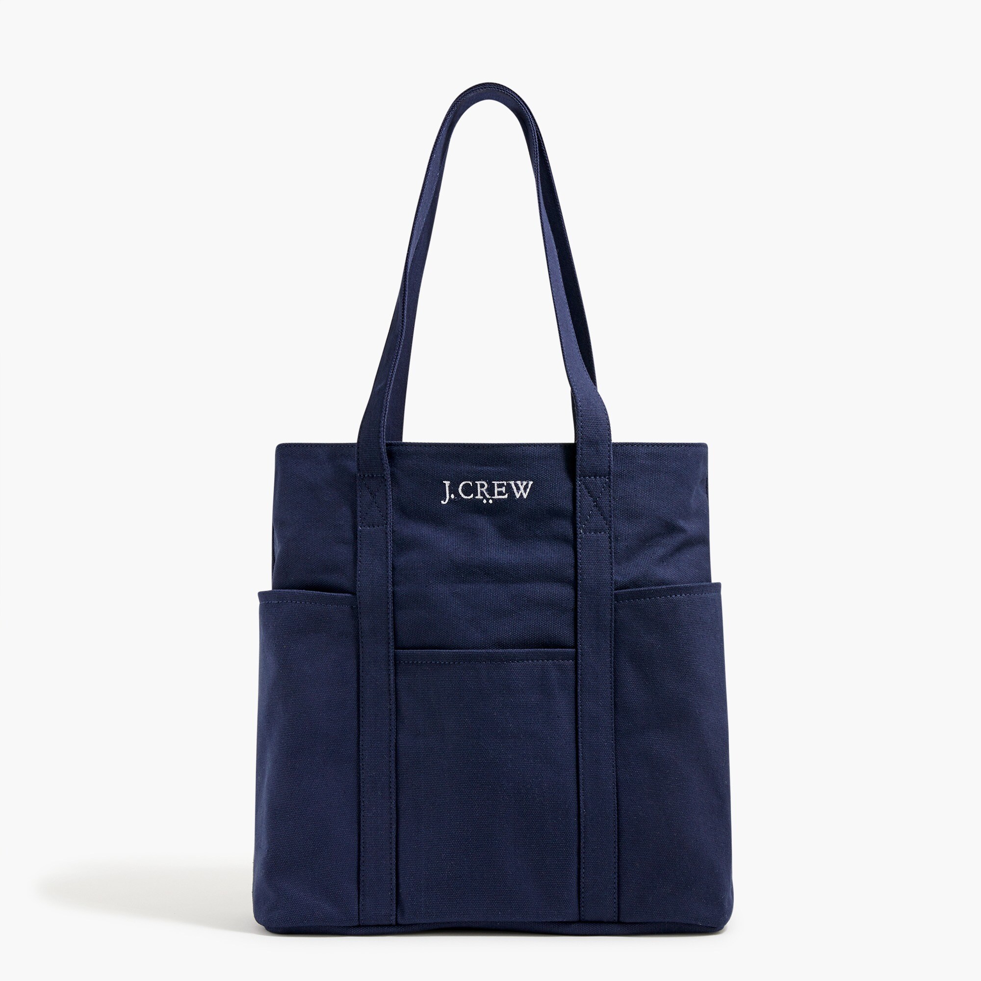 canvas logo tote bag for men