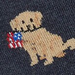 Golden retriever with flags socks NAVY GOLDEN RETRIEVER golden retriever with flags socks for men