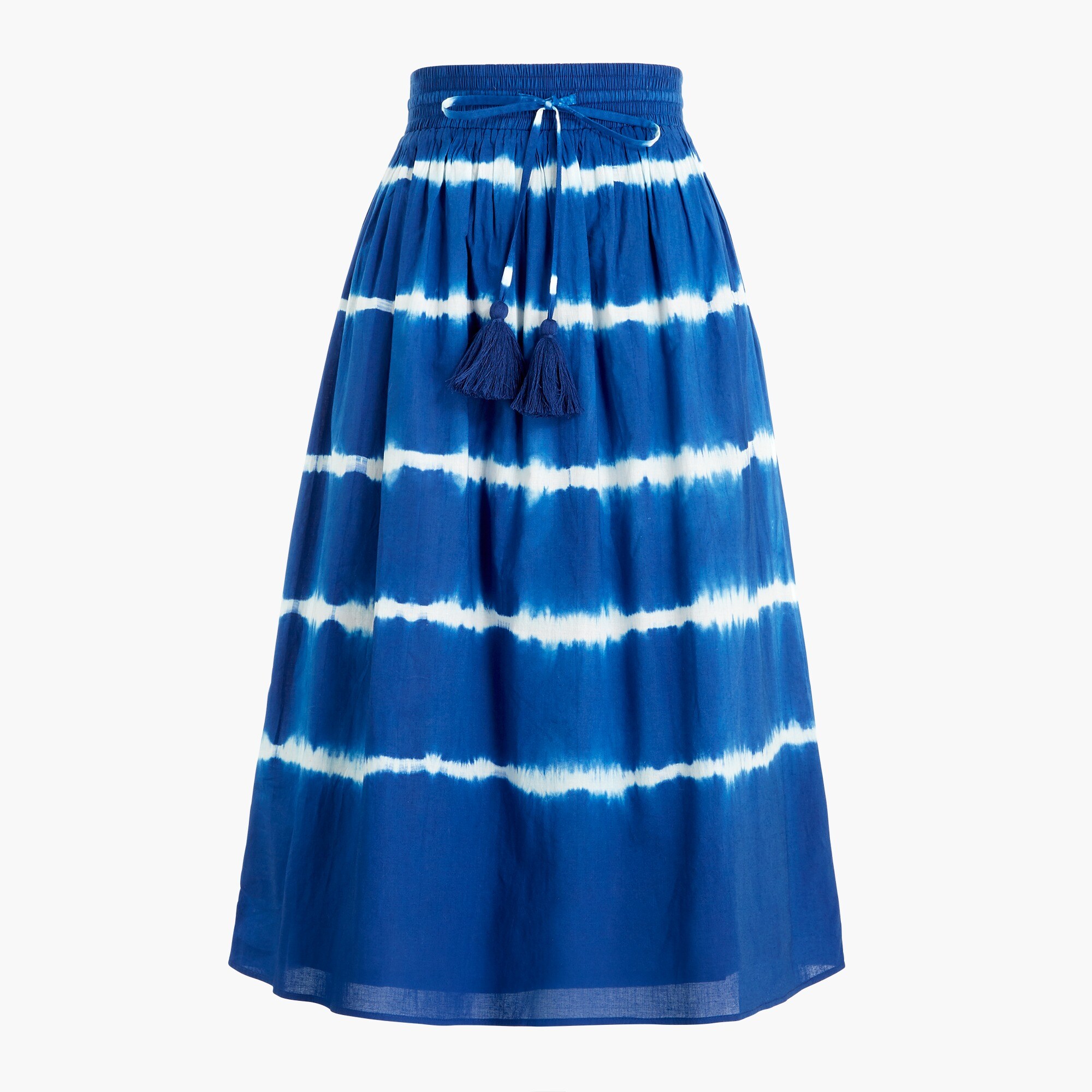 tie-dyed midi skirt for women