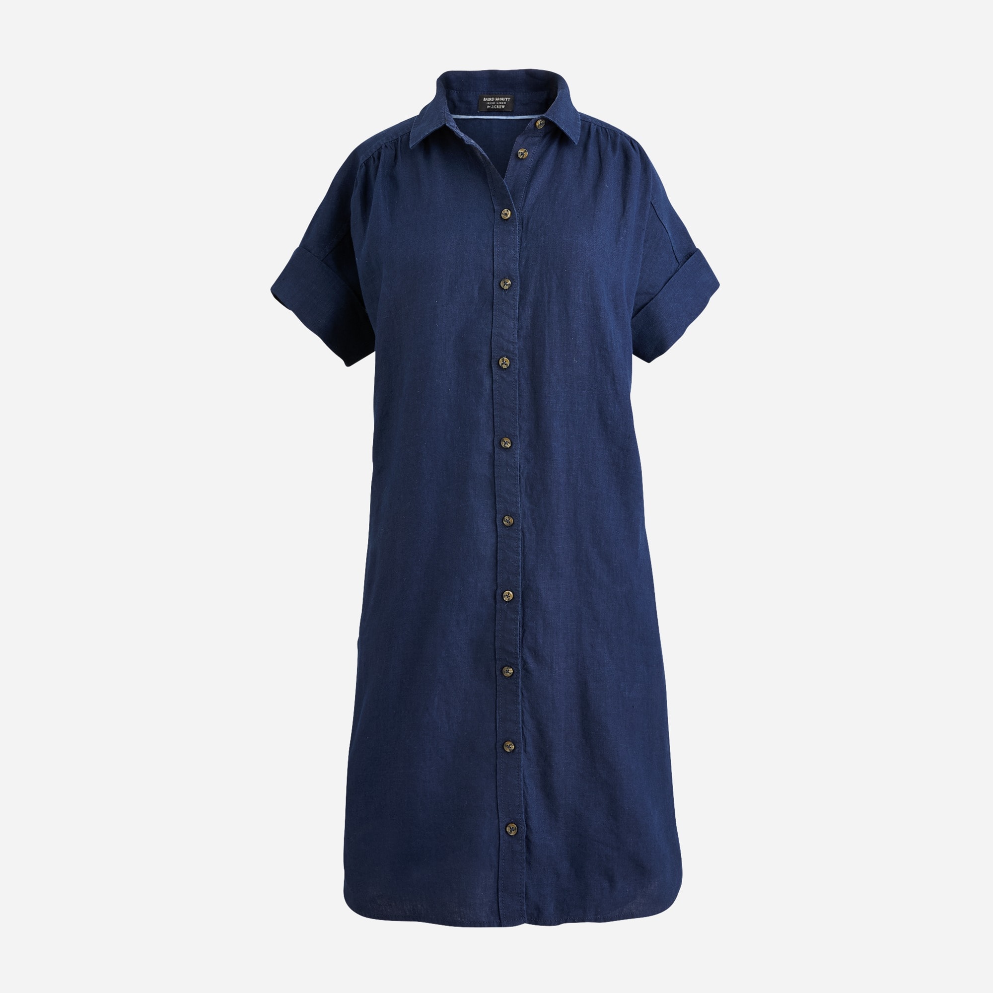  Relaxed-fit short-sleeve Baird McNutt Irish linen shirtdress