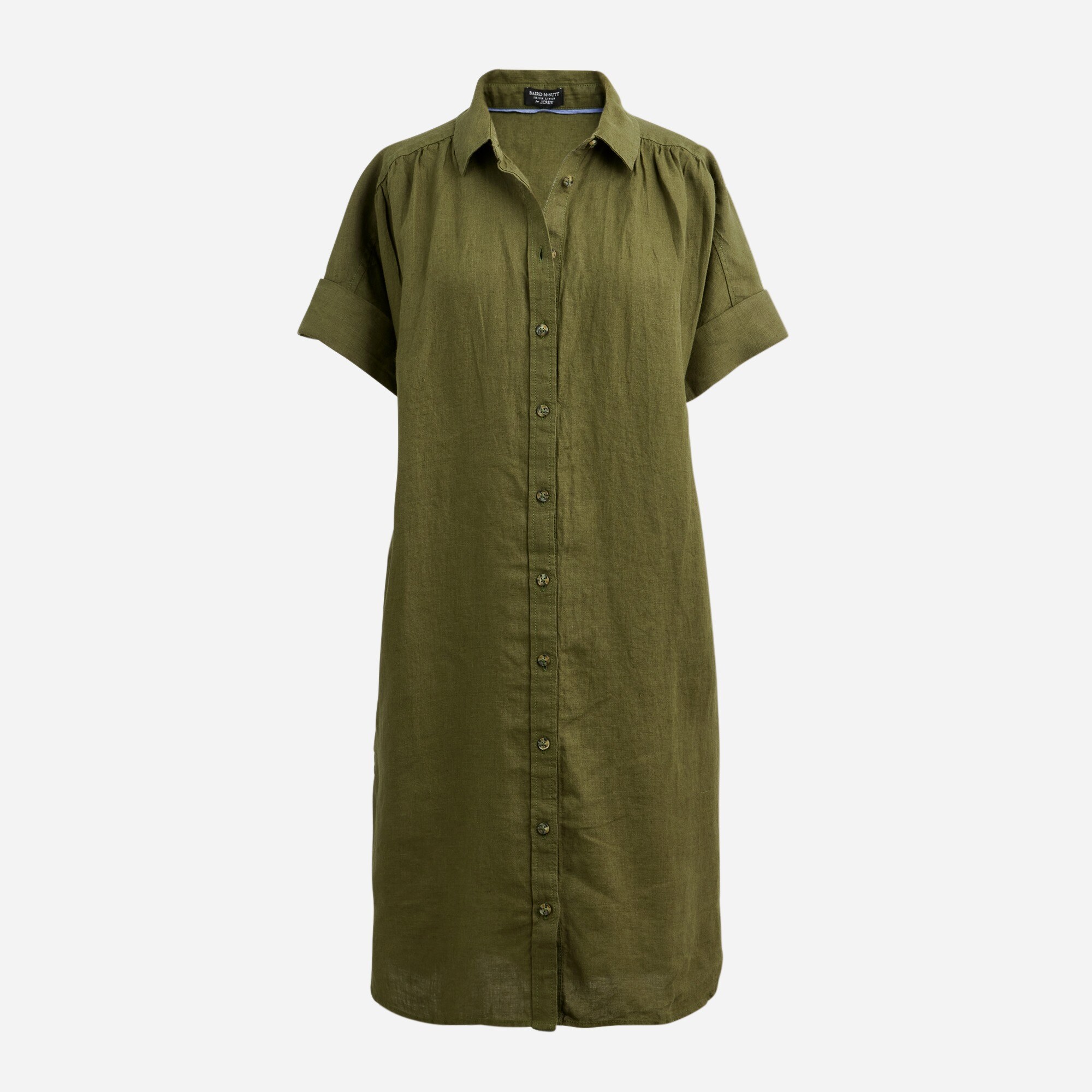 Relaxed-fit short-sleeve Baird McNutt Irish linen shirt-dress