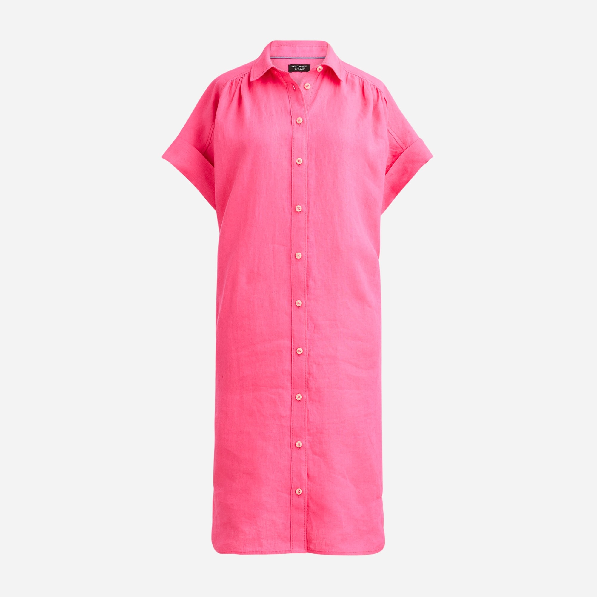  Petite relaxed-fit short-sleeve Baird McNutt Irish linen shirtdress