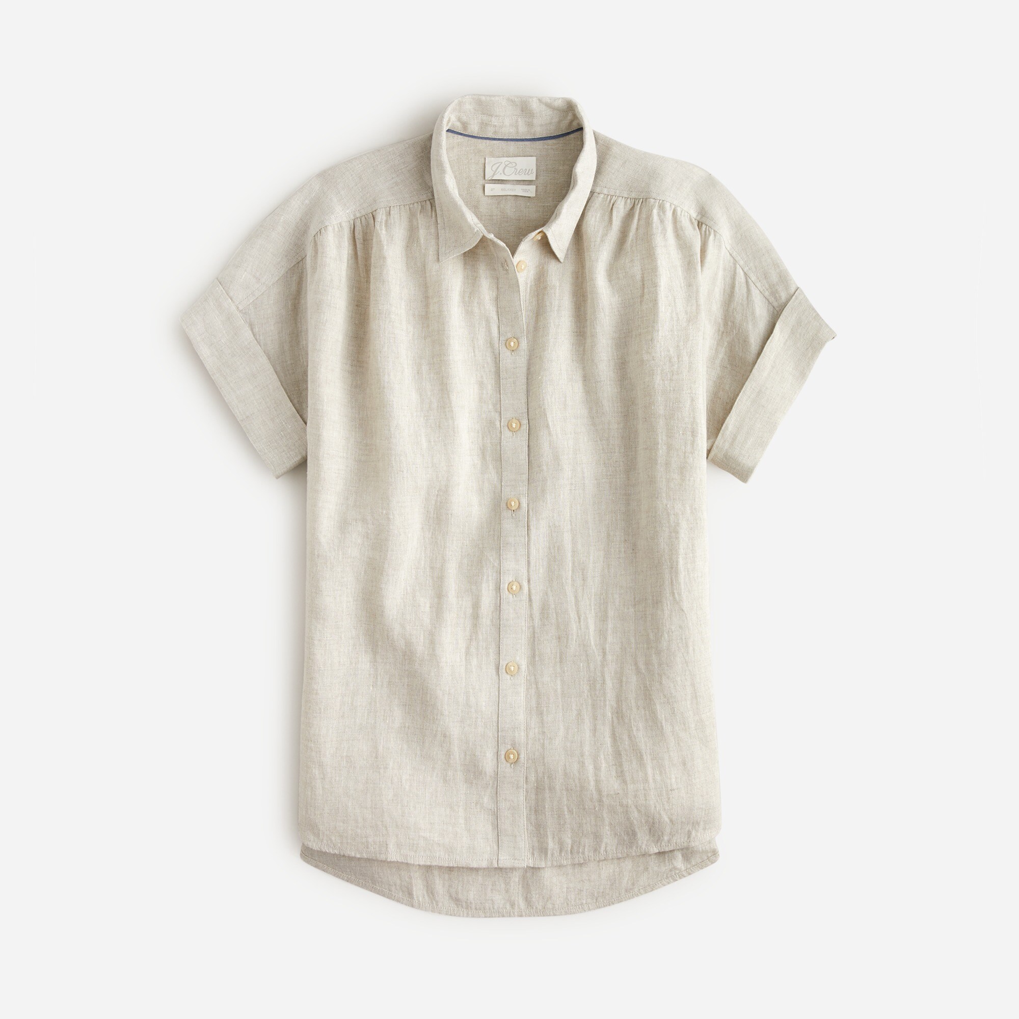 Relaxed-fit short-sleeve Baird McNutt Irish linen shirt