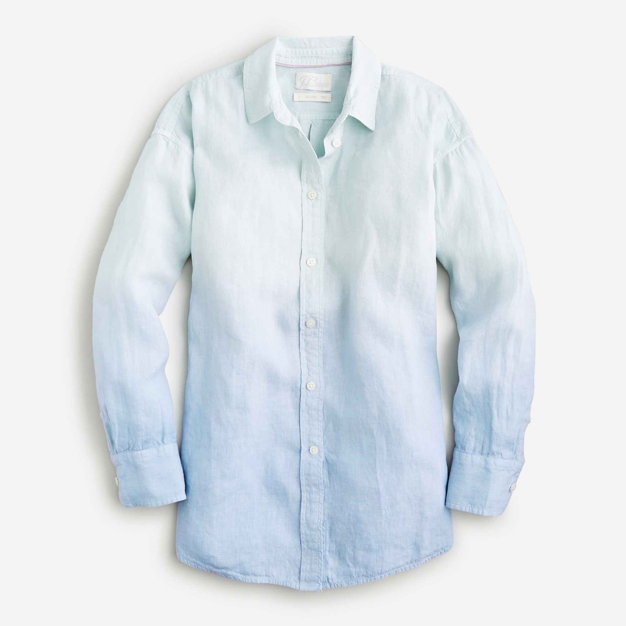 J.Crew: Relaxed-fit Dip-dyed Baird McNutt Irish Linen Shirt For Women
