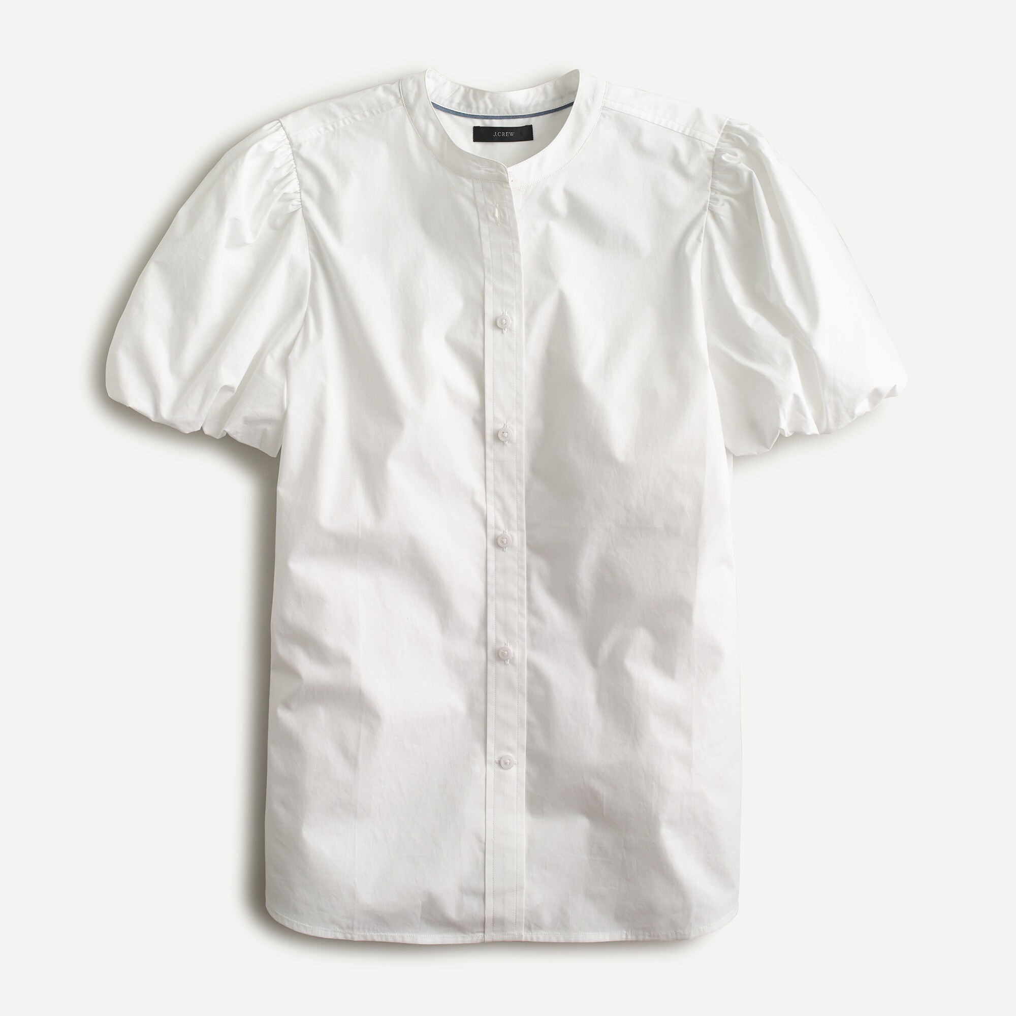 Classic-fit short puff-sleeve shirt