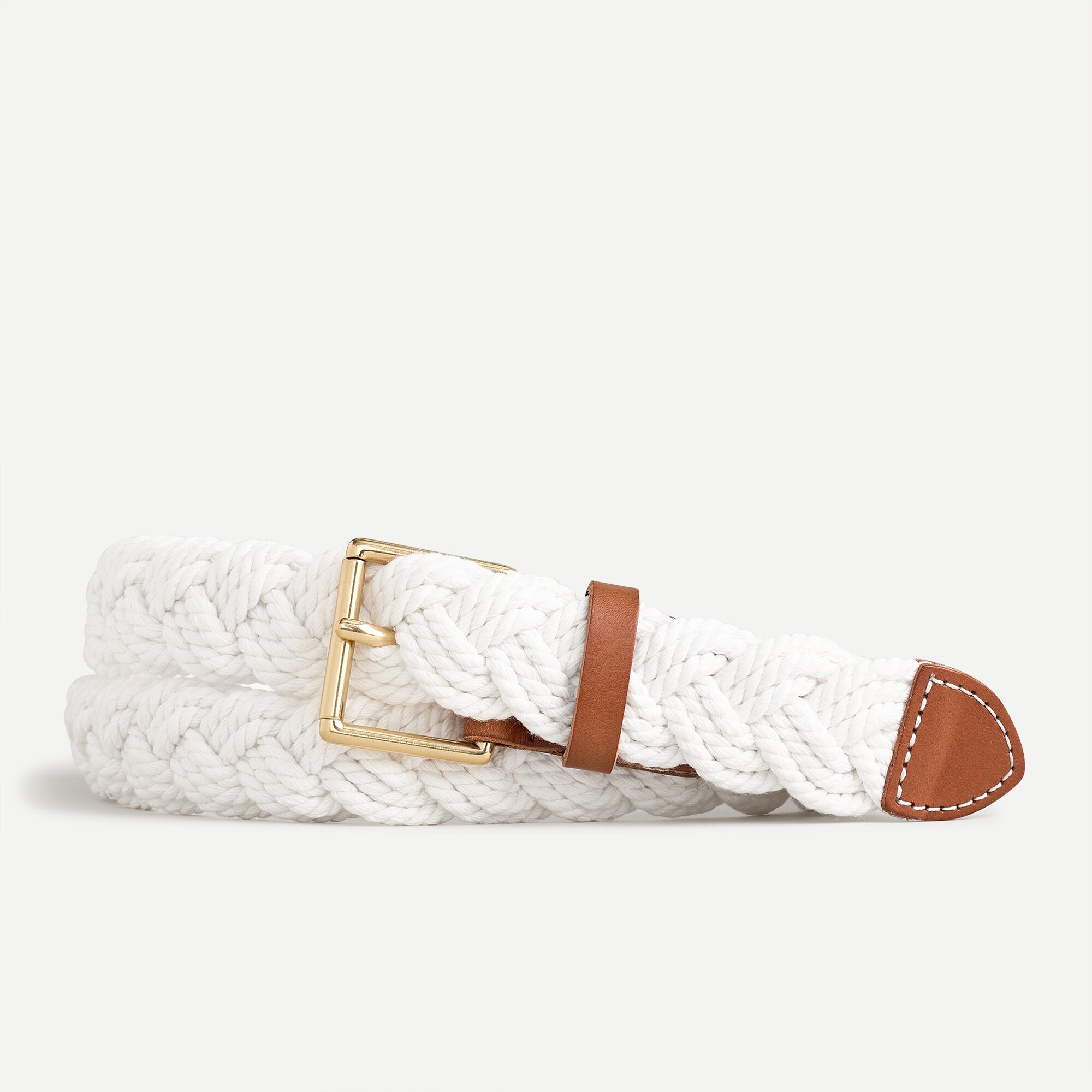 Braided rope belt