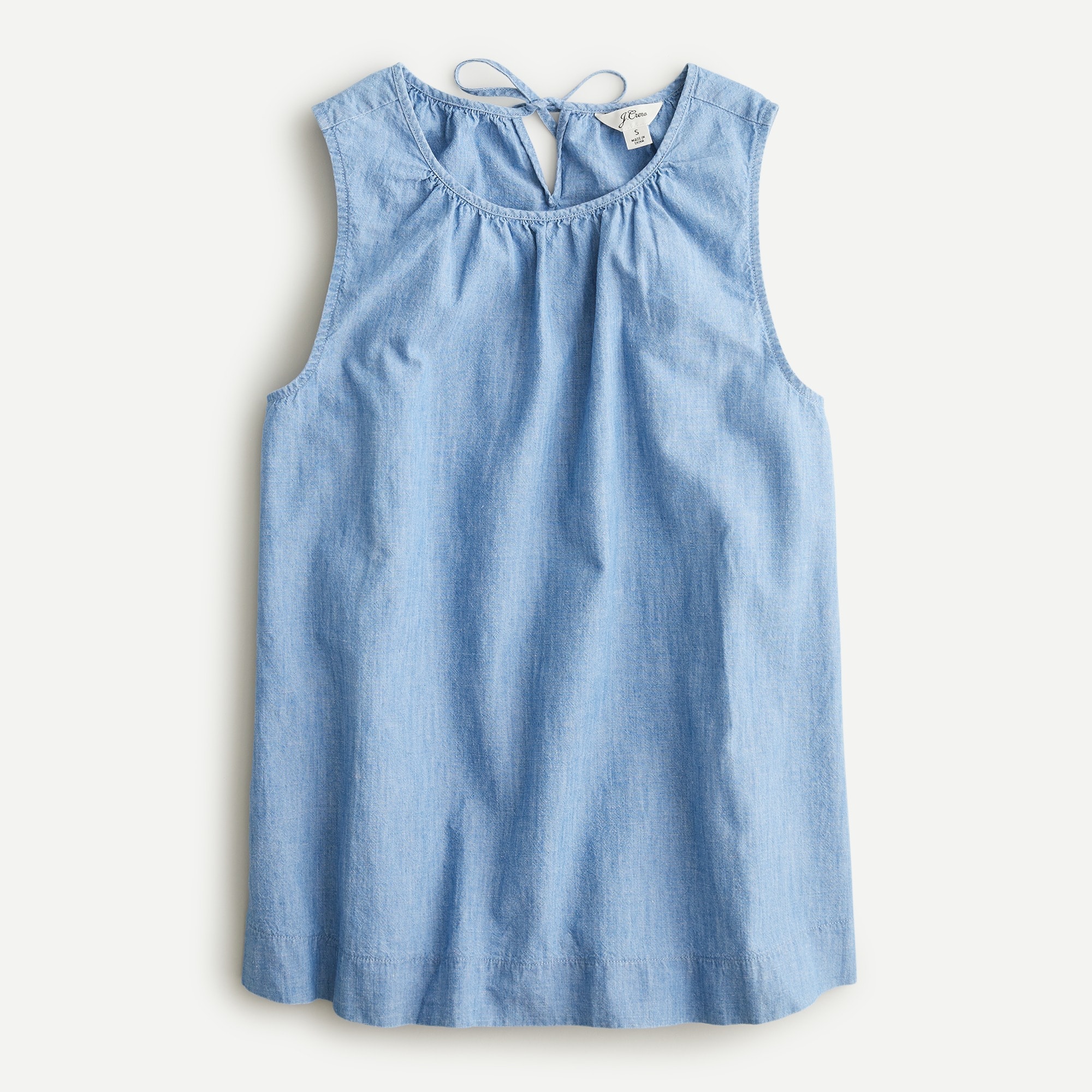 Swingy Tank In Chambray For Women | J.Crew