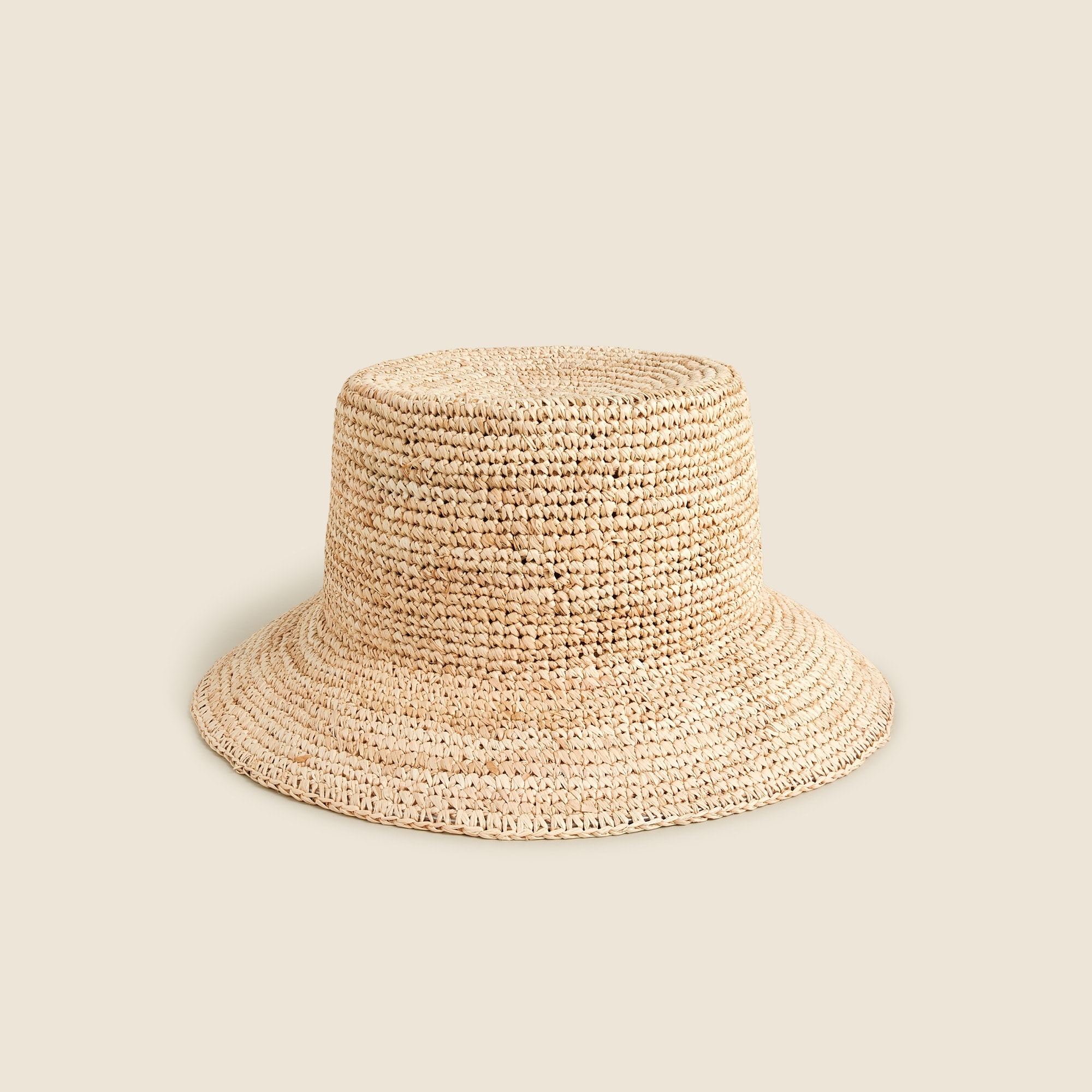 J.Crew: Raffia Bucket Hat For Women