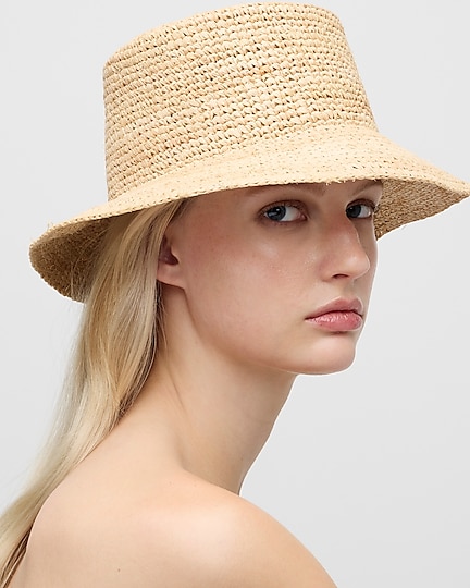 j.crew: raffia bucket hat for women