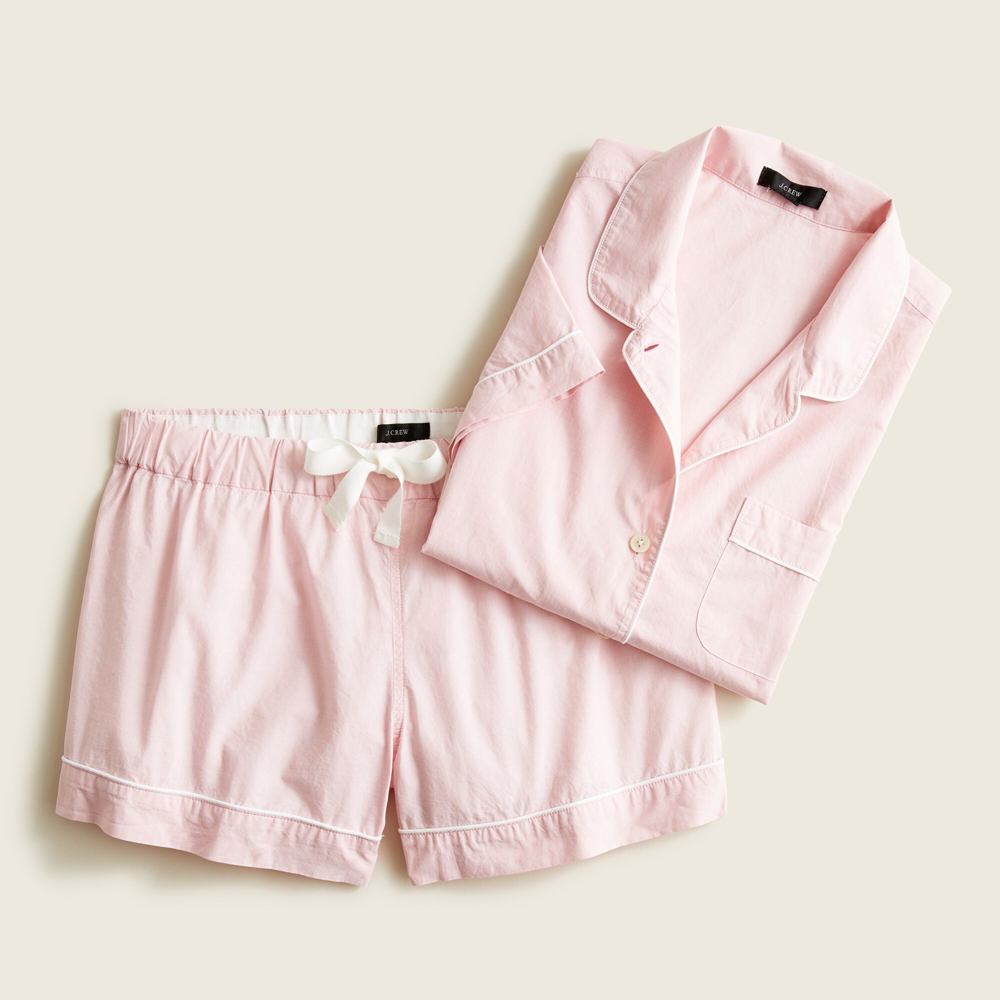 J.Crew Endonend Cotton Pajama Short Set For Women
