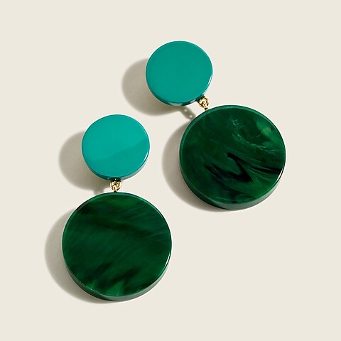 womens Made-in-Italy acetate statement earrings