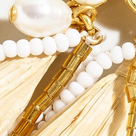 Seaside tassel statement earrings WHITE j.crew: seaside tassel statement earrings for women