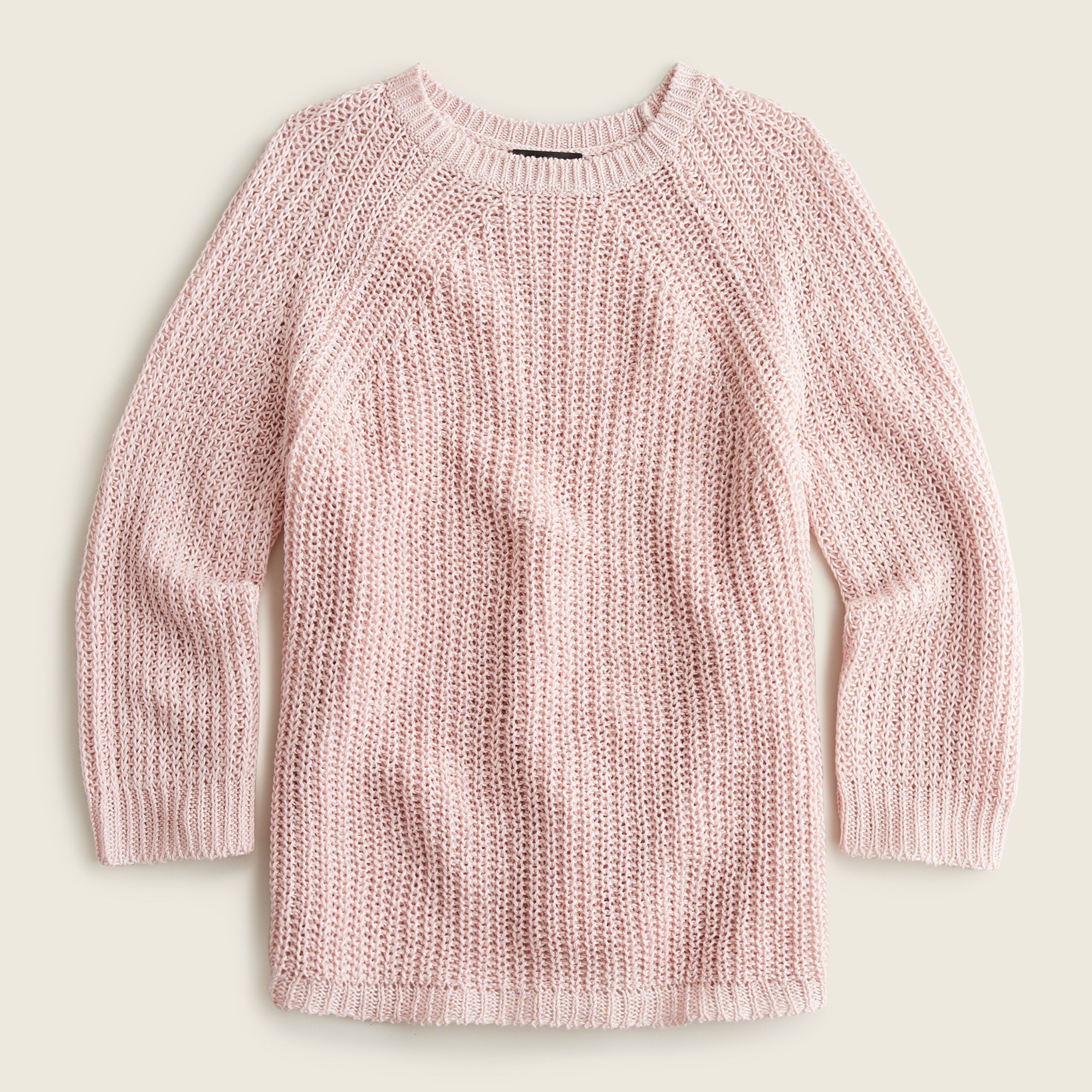 Relaxed-fit linen beach sweater