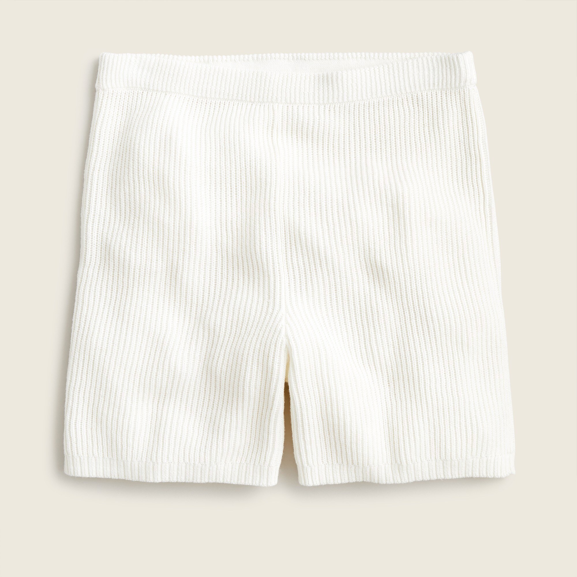 Magnetic Ribbed Knit Shorts - Flat White – Quaddess Apparel