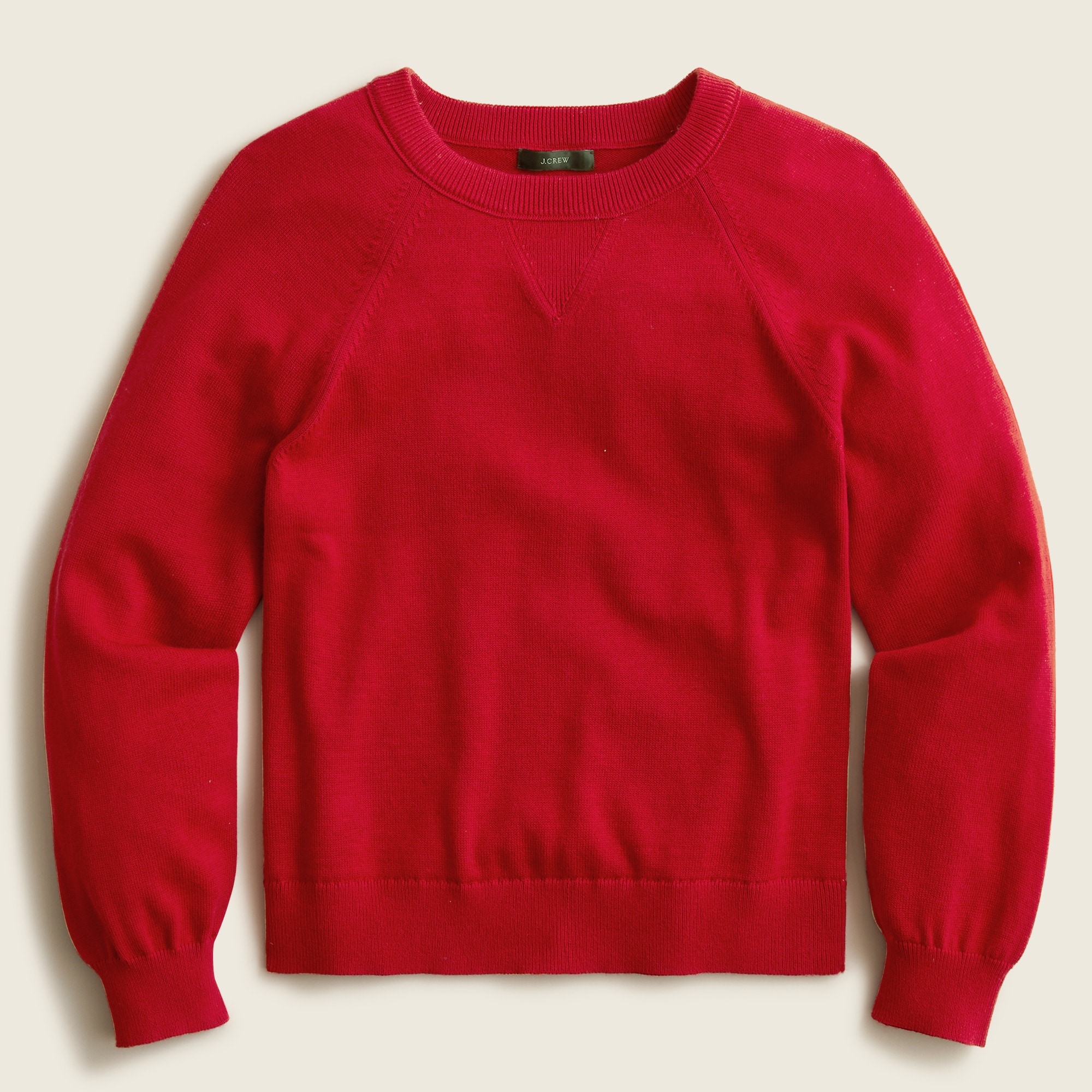 Cotton-cashmere pullover sweatshirt