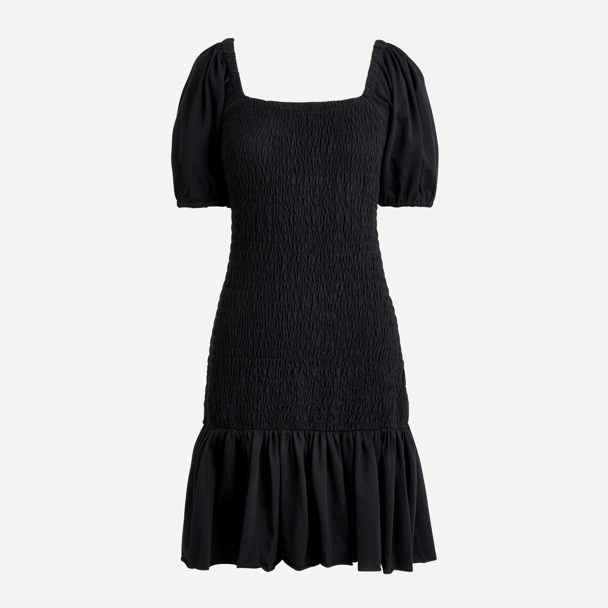 Smocked Puff-sleeve Knit Dress For Women | J.Crew