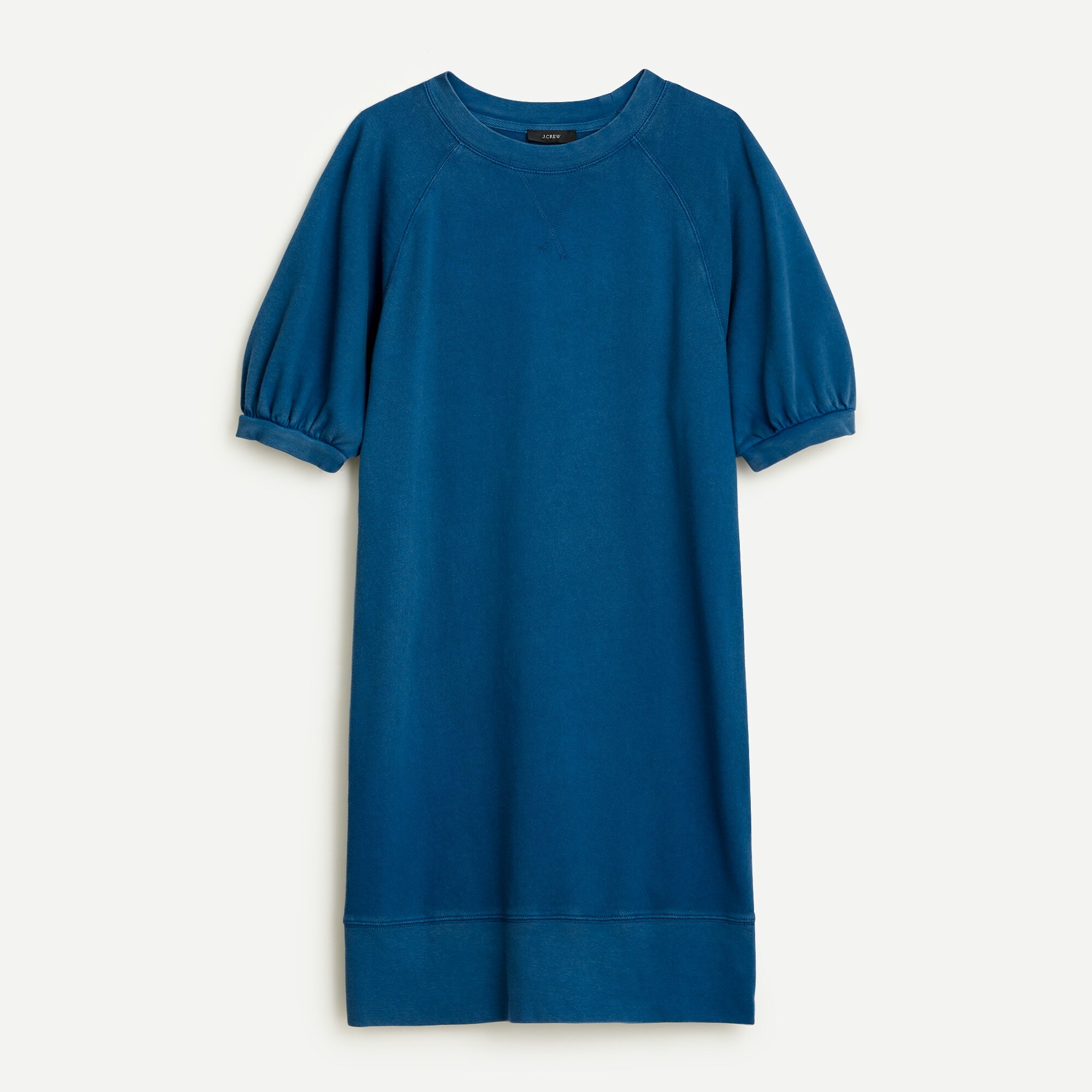 Puff-sleeve sweatshirt dress