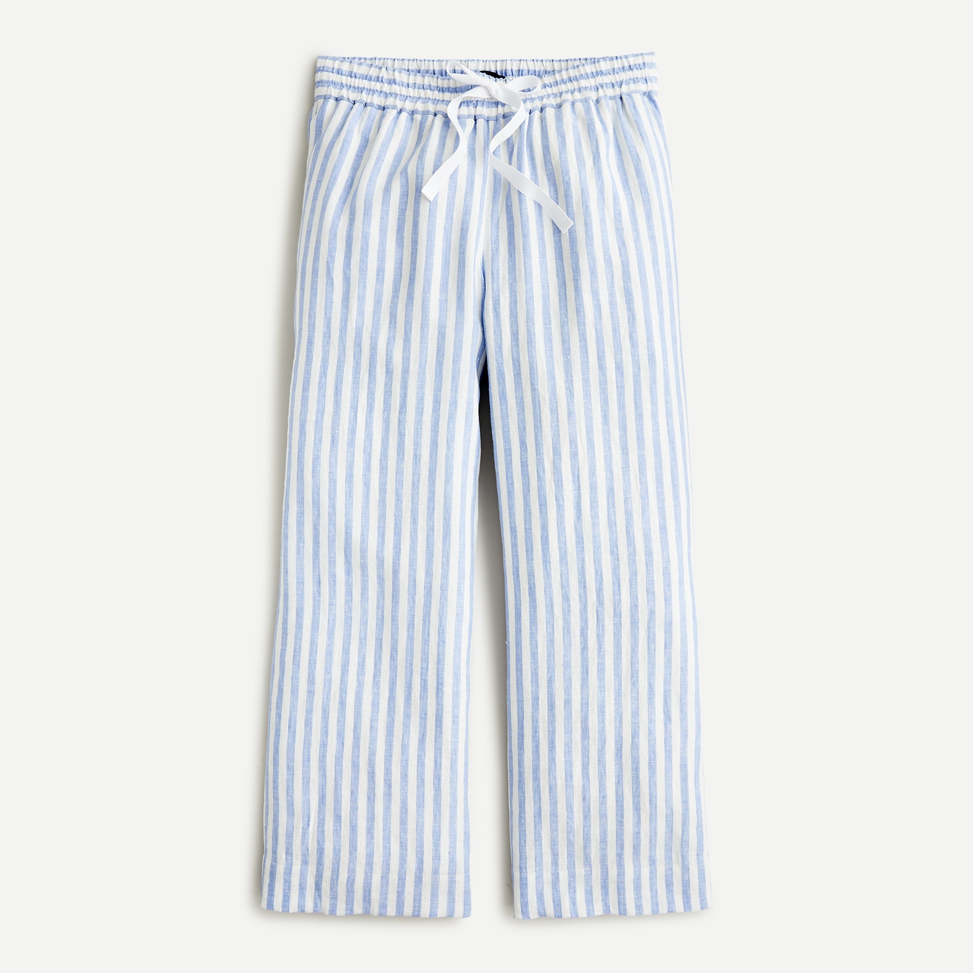 J.Crew: Wide-leg Linen Pant In Stripe For Women