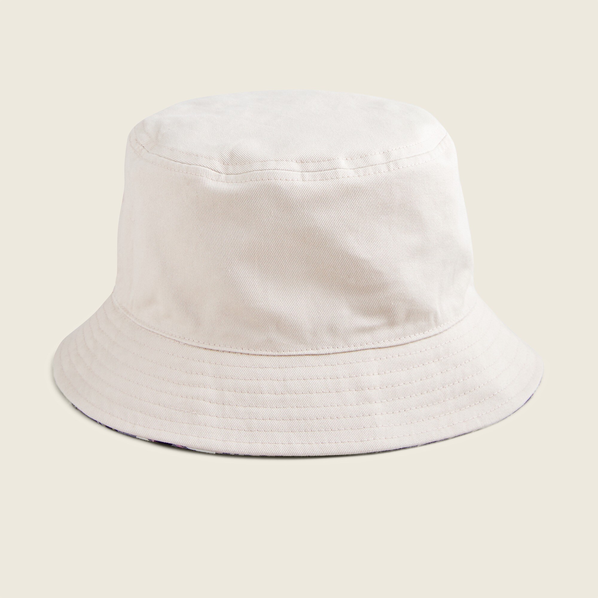j.crew: reversible patchwork bucket hat for men, right side, view zoomed