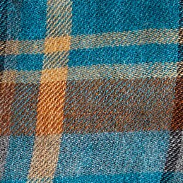 LUCA PLAID BLUE GREY