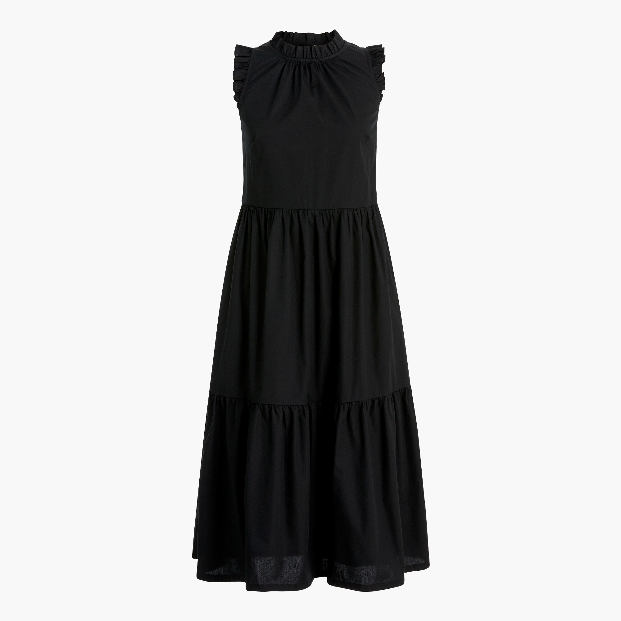 Tiered ruffle midi dress