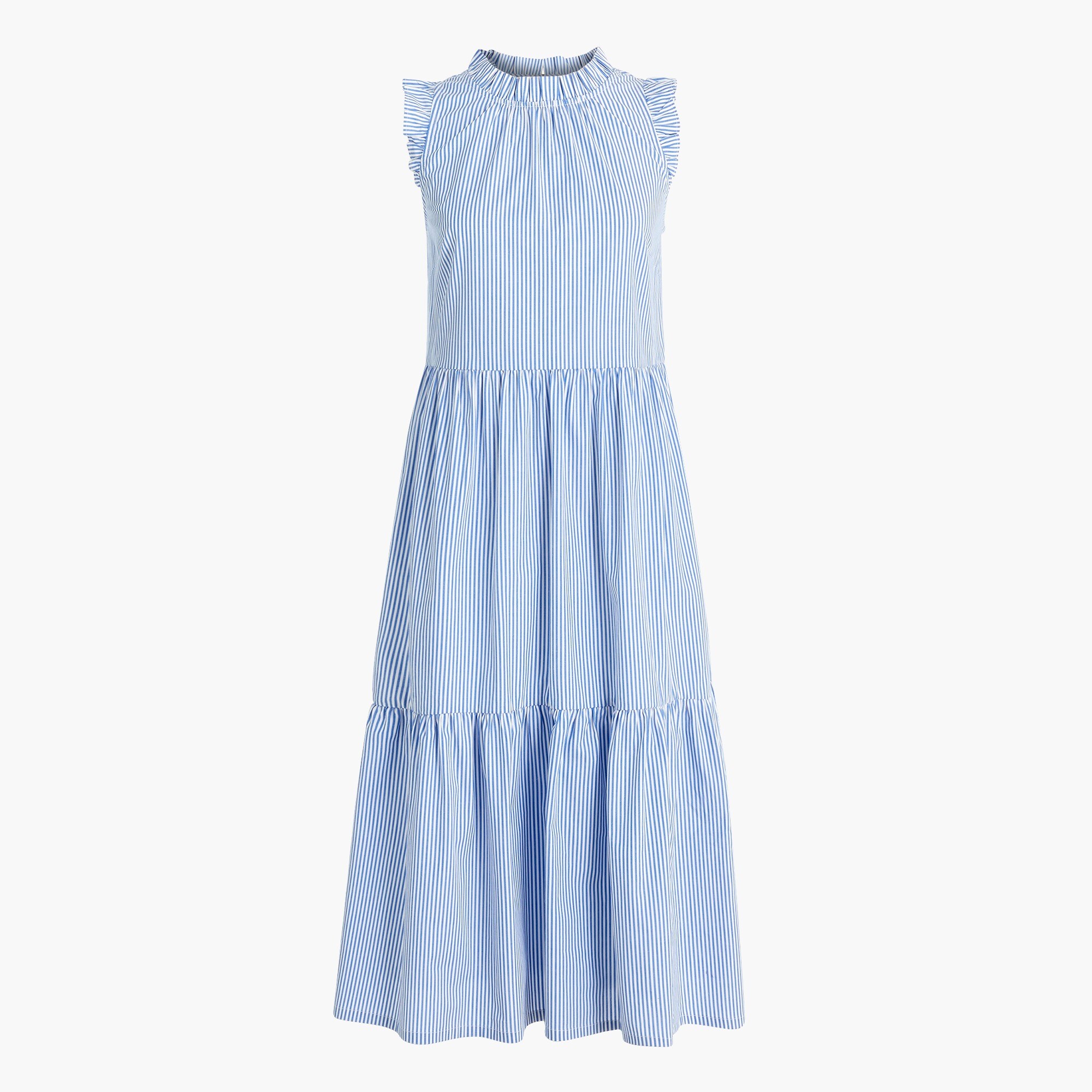 tiered midi ruffle dress for women