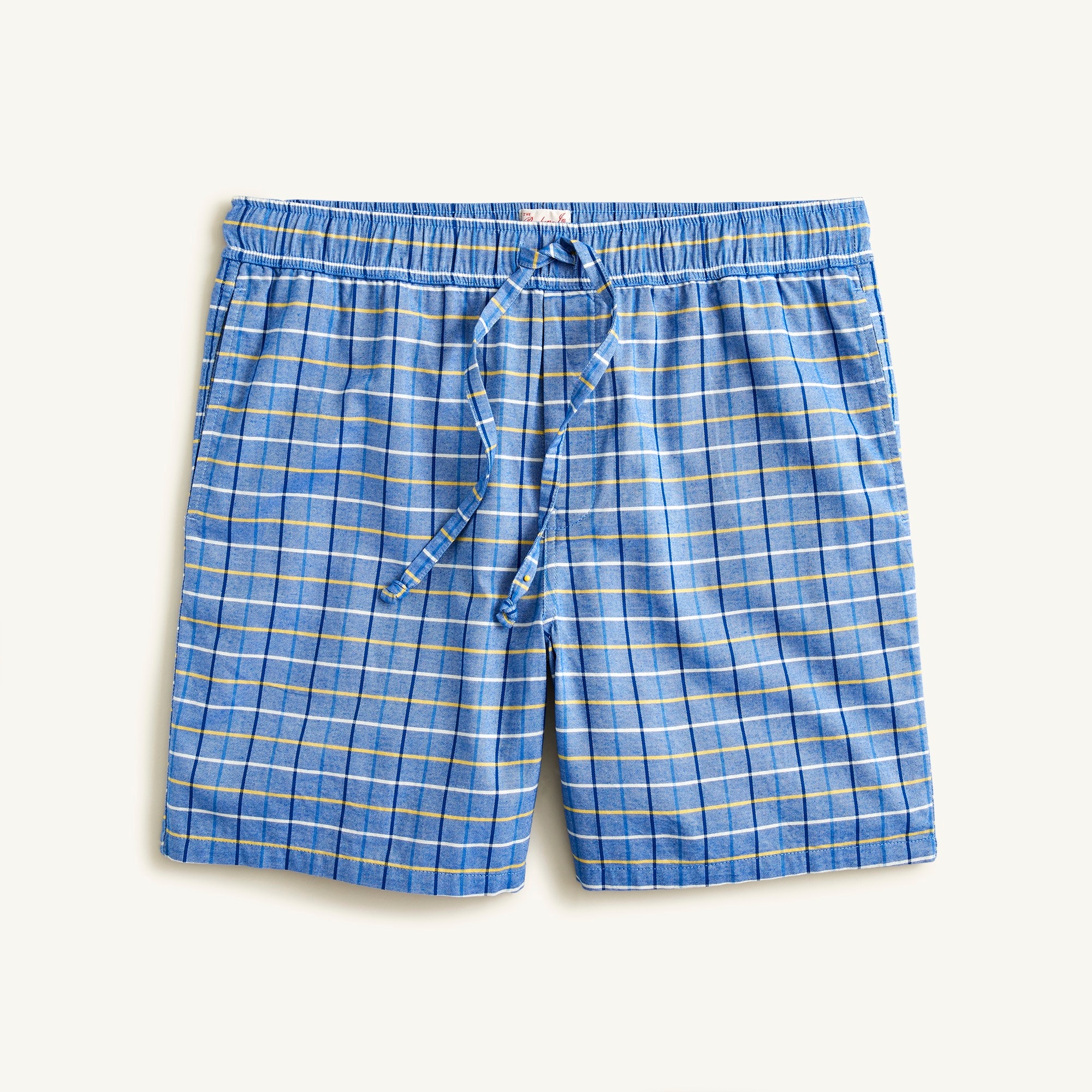 J.Crew 7 Pajama Short In Broken in Organic Cotton Oxford For Men
