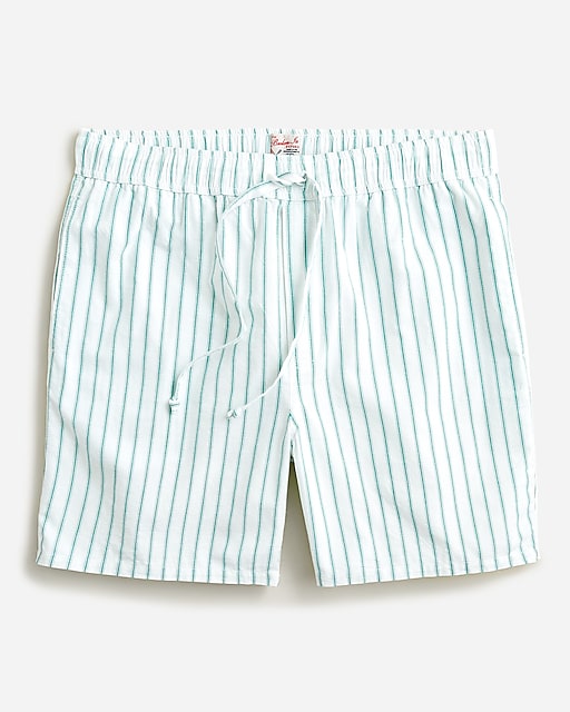 mens 7" pajama short in Broken-in organic cotton oxford