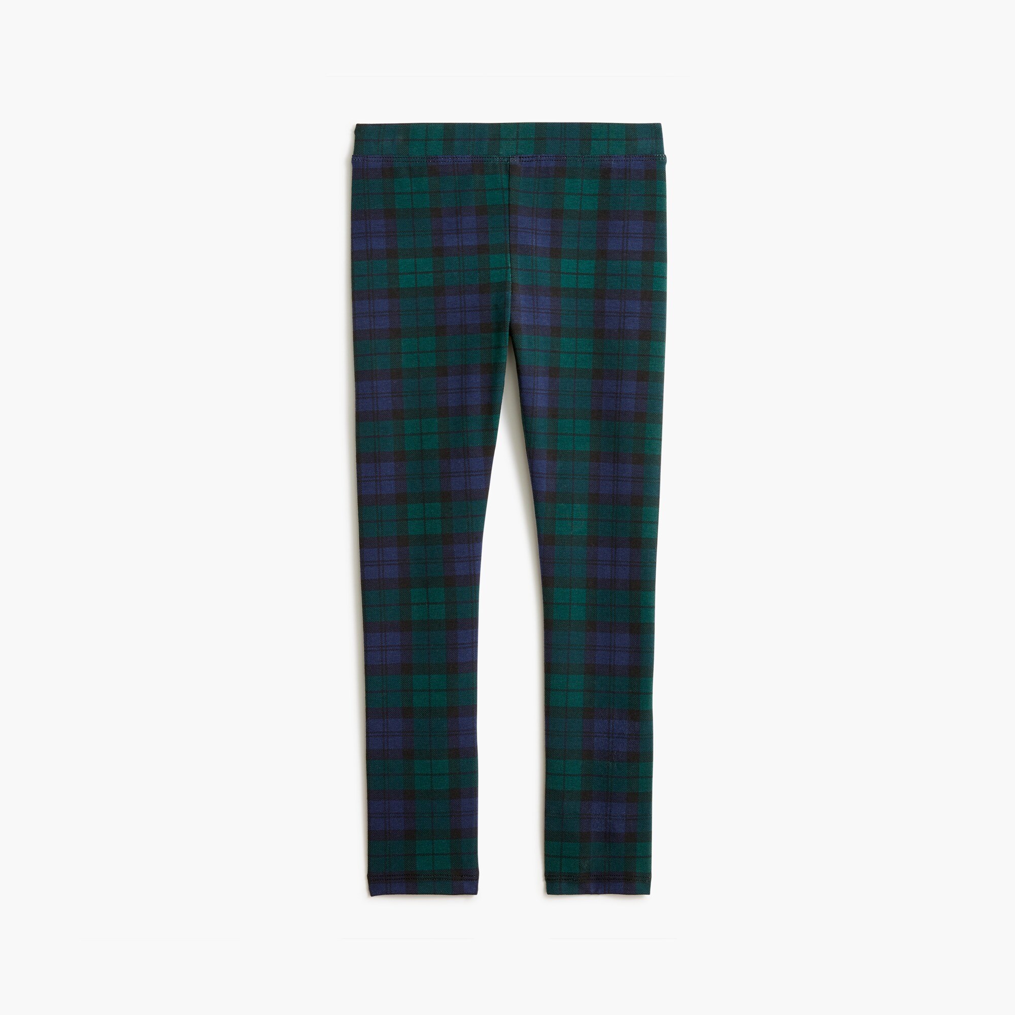 Girls' leggings in Black Watch plaid