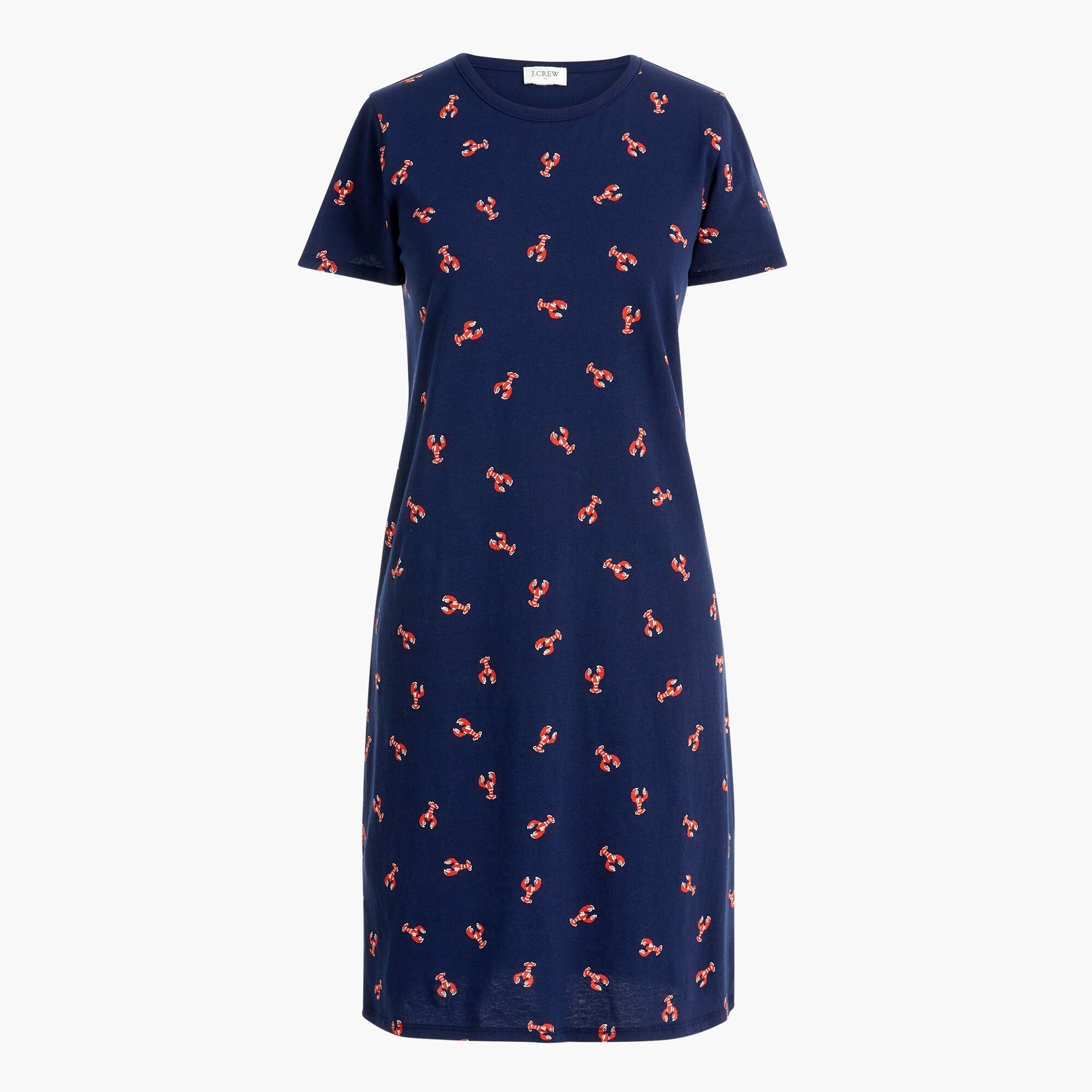 lobster short-sleeve t-shirt dress for women