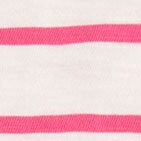 Striped long-sleeve girlfriend tee IVORY BLACK 