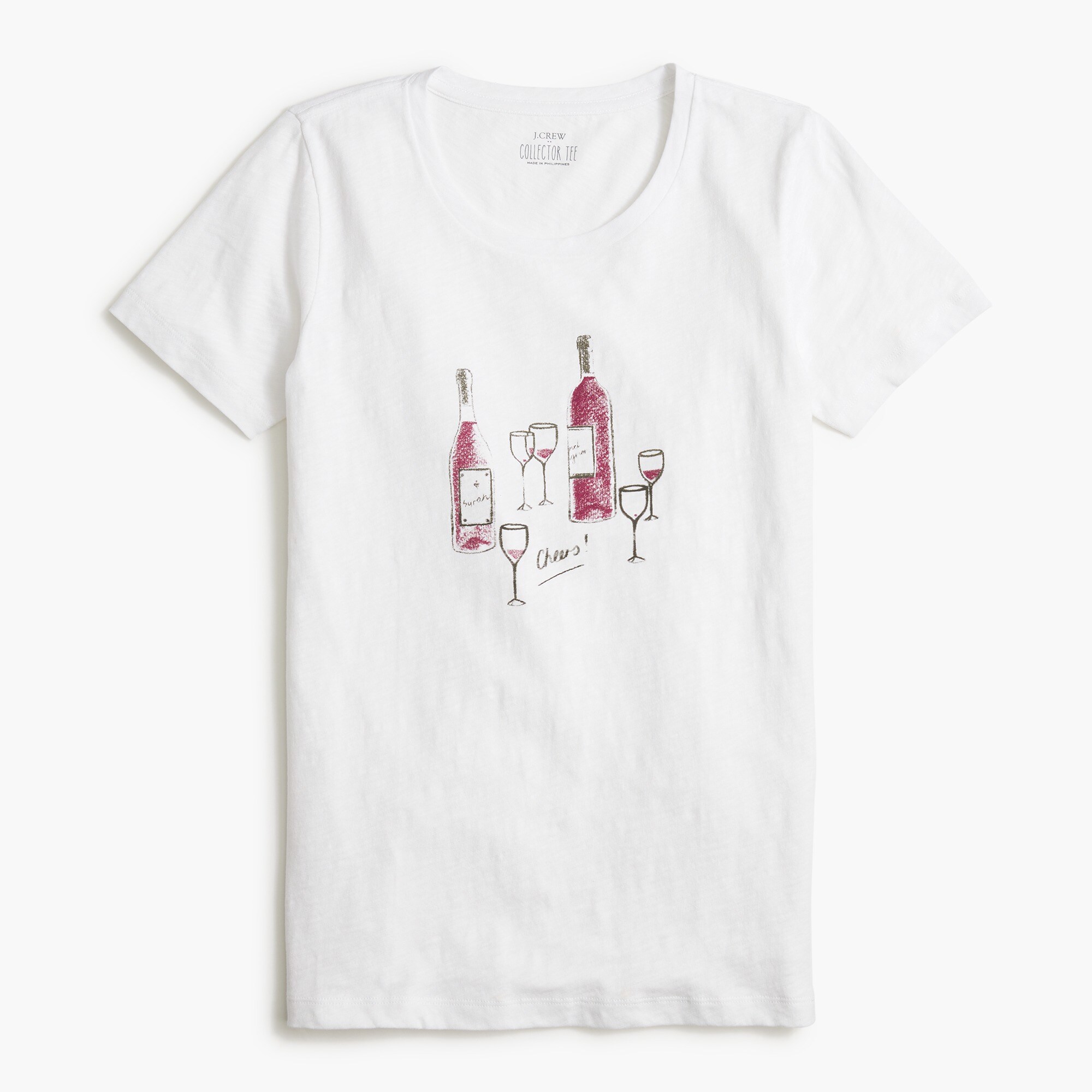 Wine bottles graphic tee